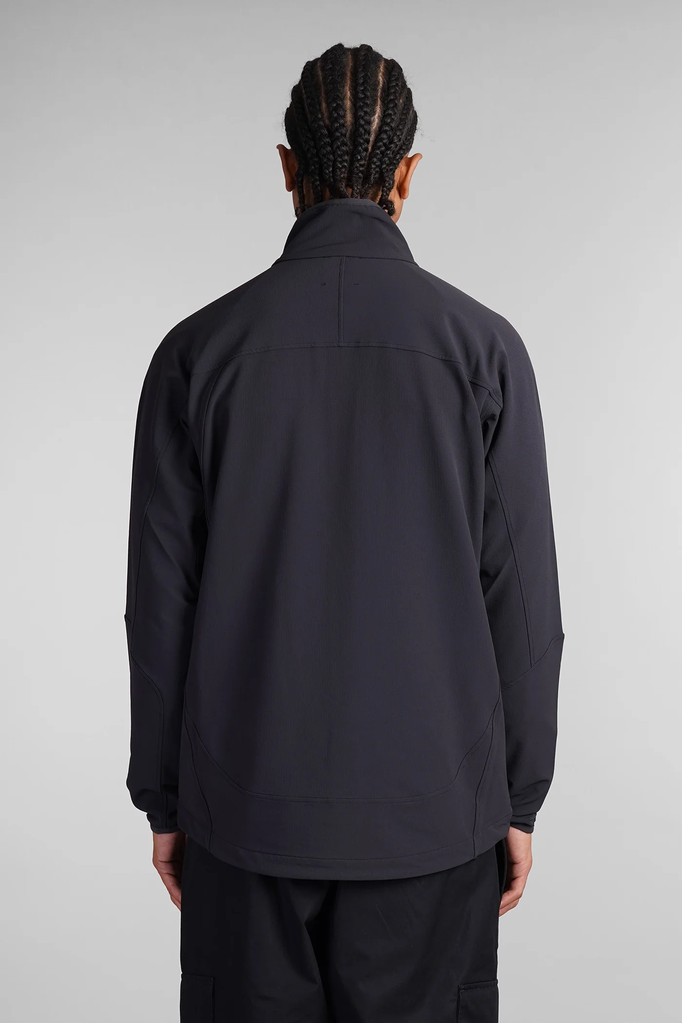 Softshell Casual jacket in black polyamide - Image 3