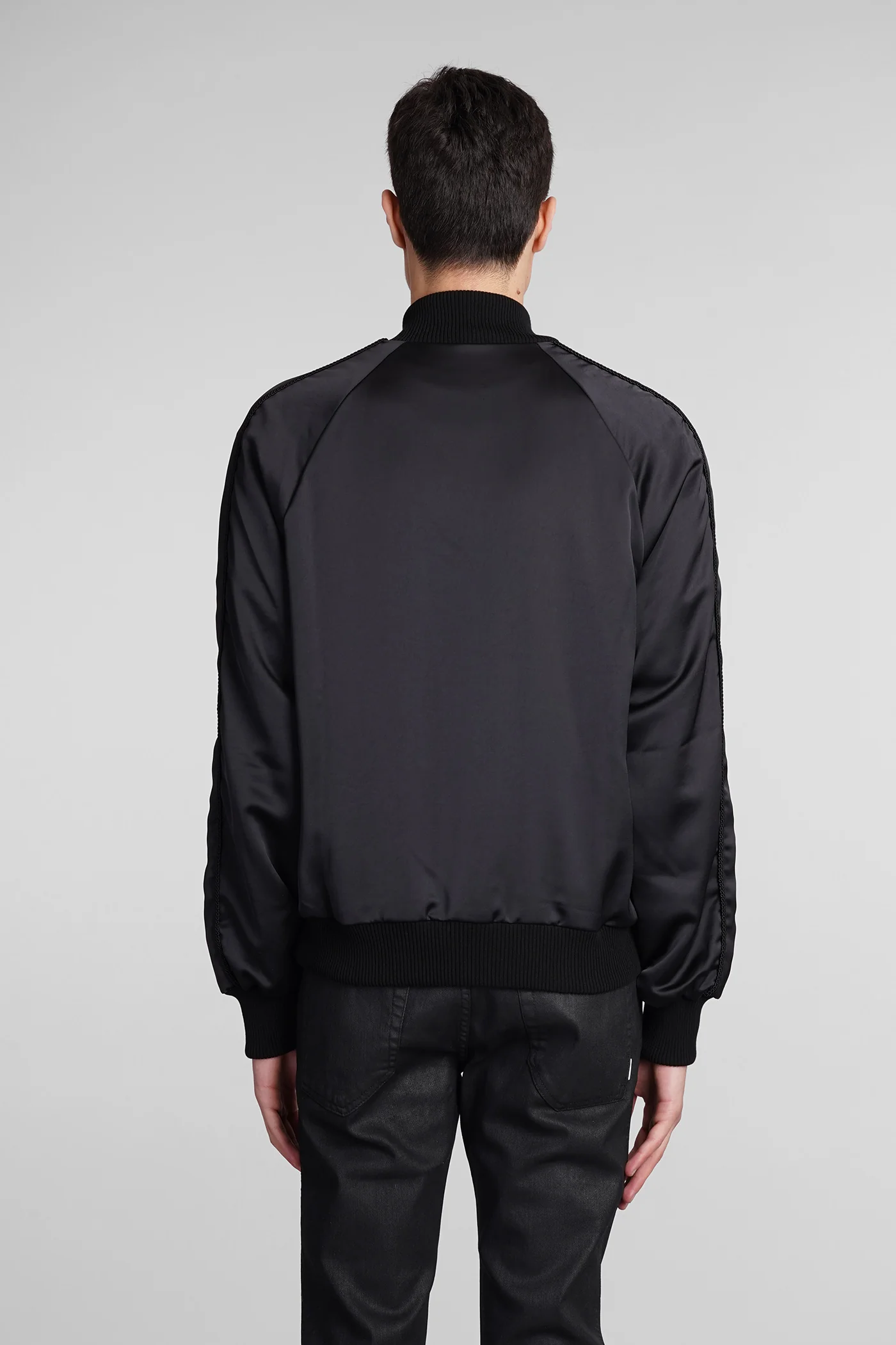 Bomber Jacket in black polyester - Image 3