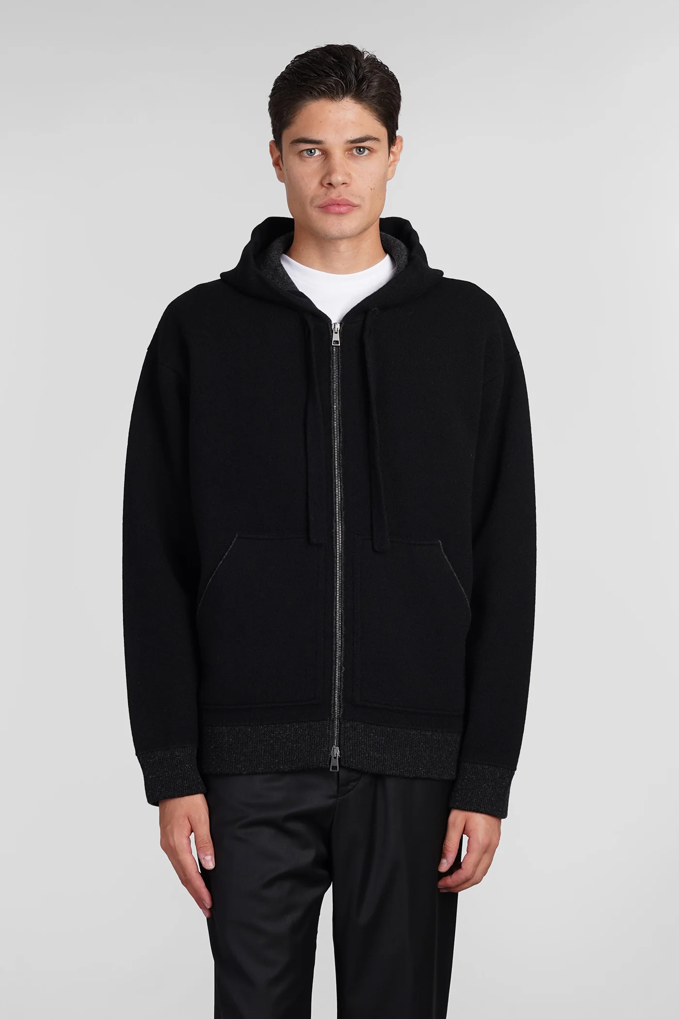 Knitwear in black wool