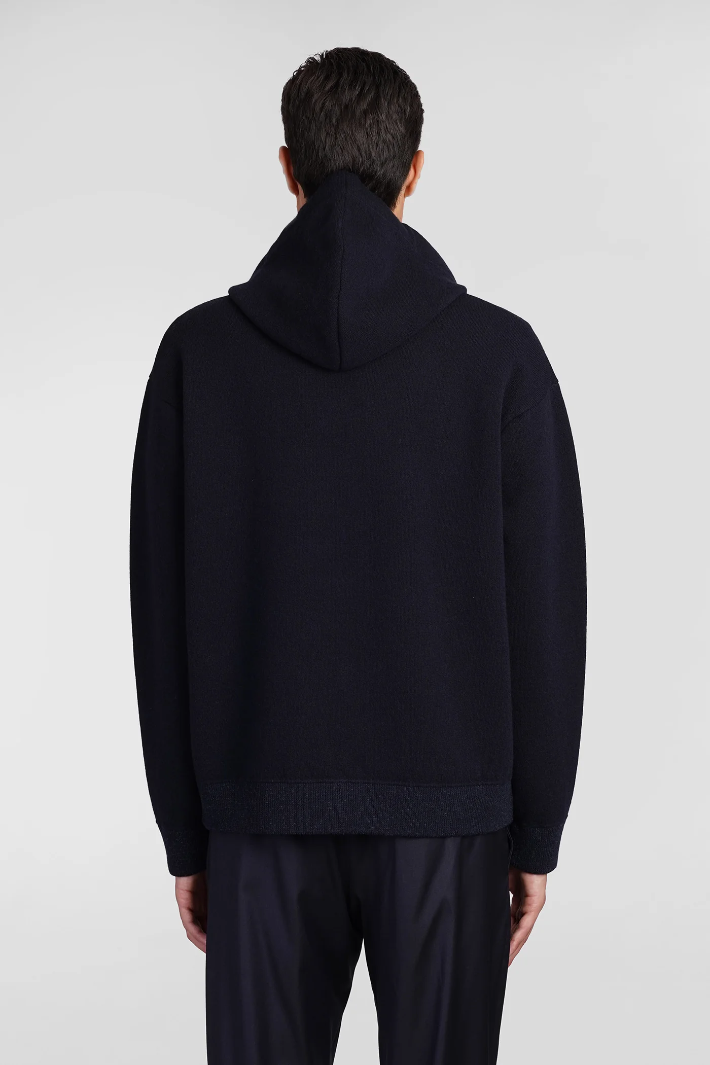 Knitwear in blue wool - Image 3