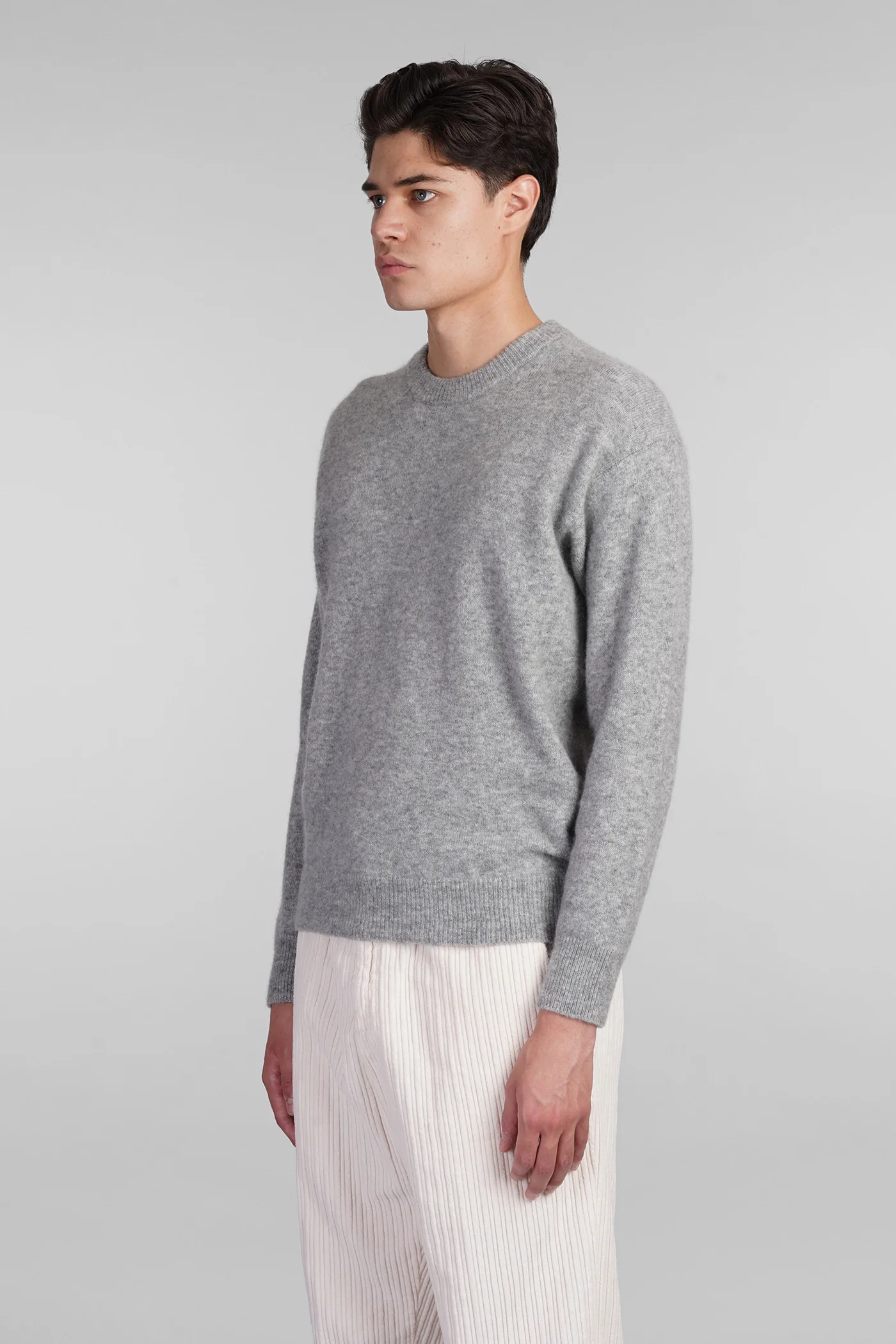 Knitwear in grey wool - Image 4