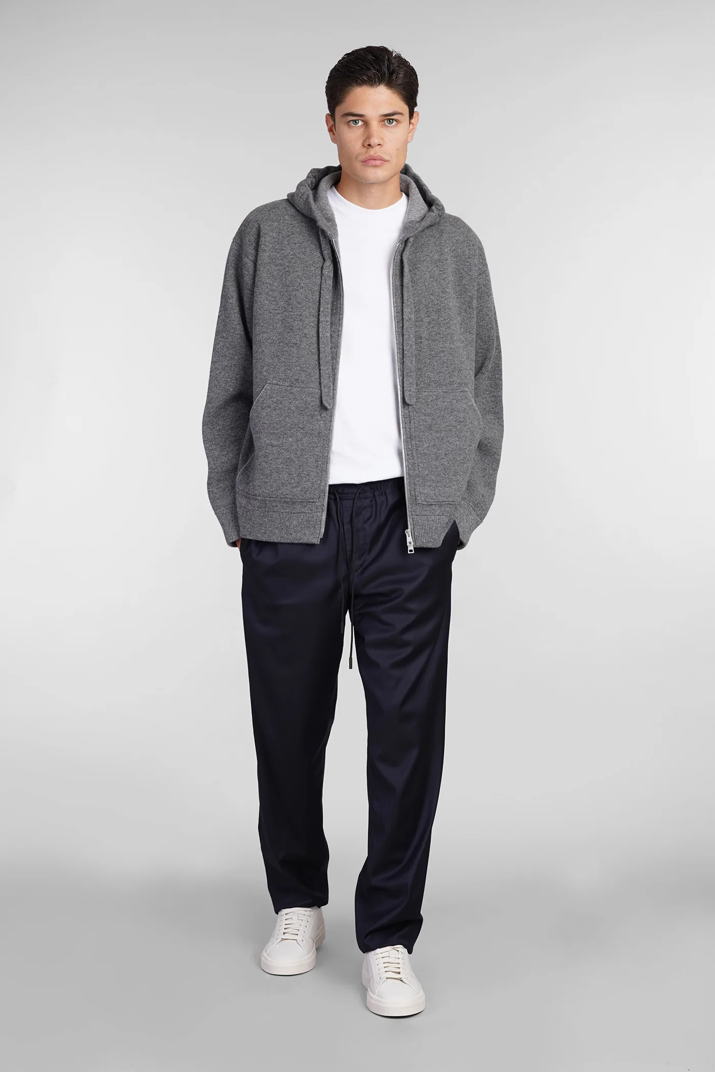 Knitwear in grey wool - Image 2
