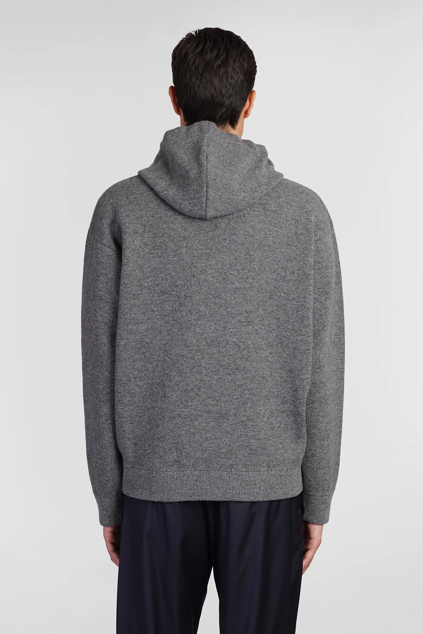Knitwear in grey wool - Image 3
