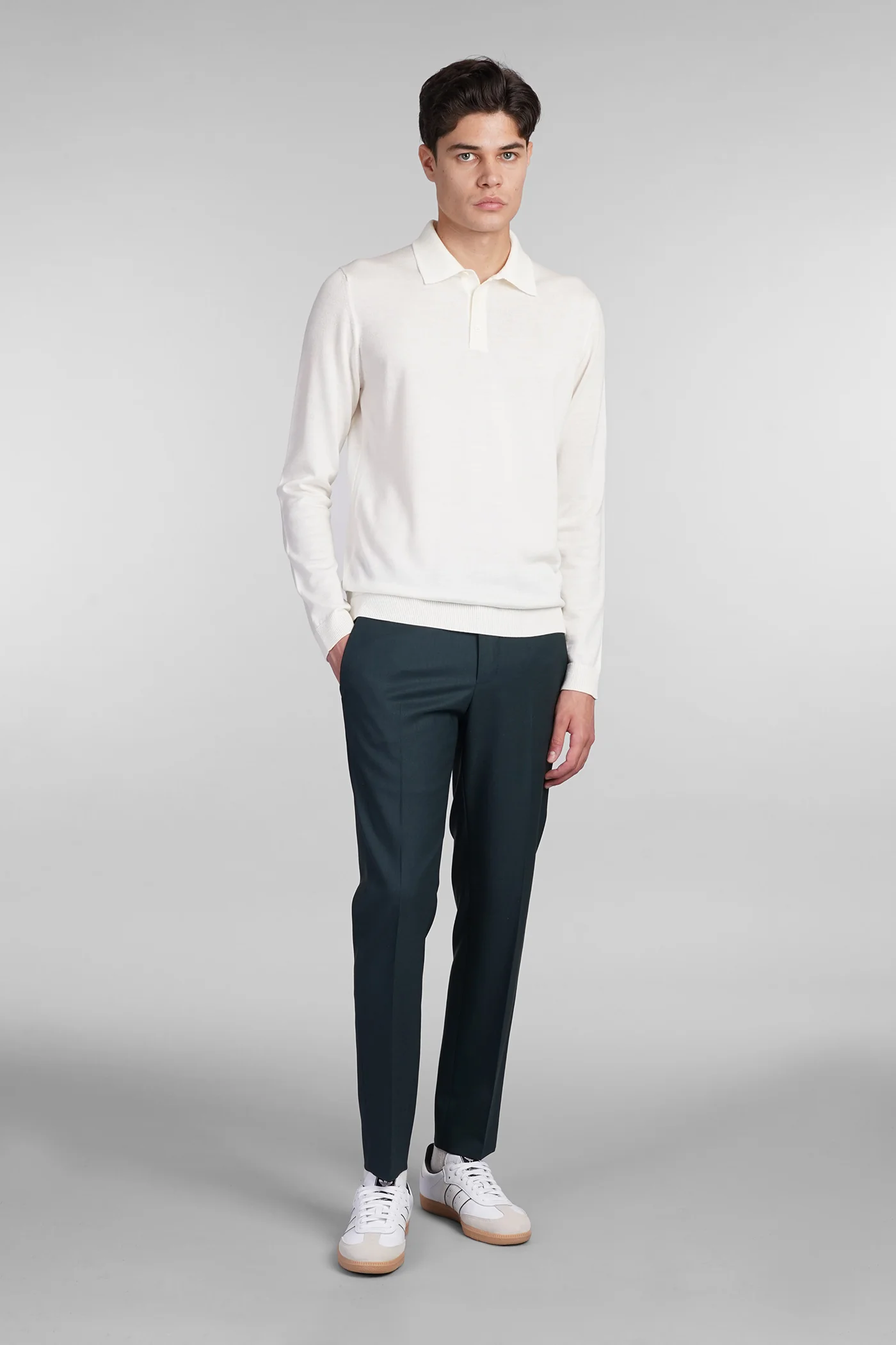 Polo in beige wool - Image 2