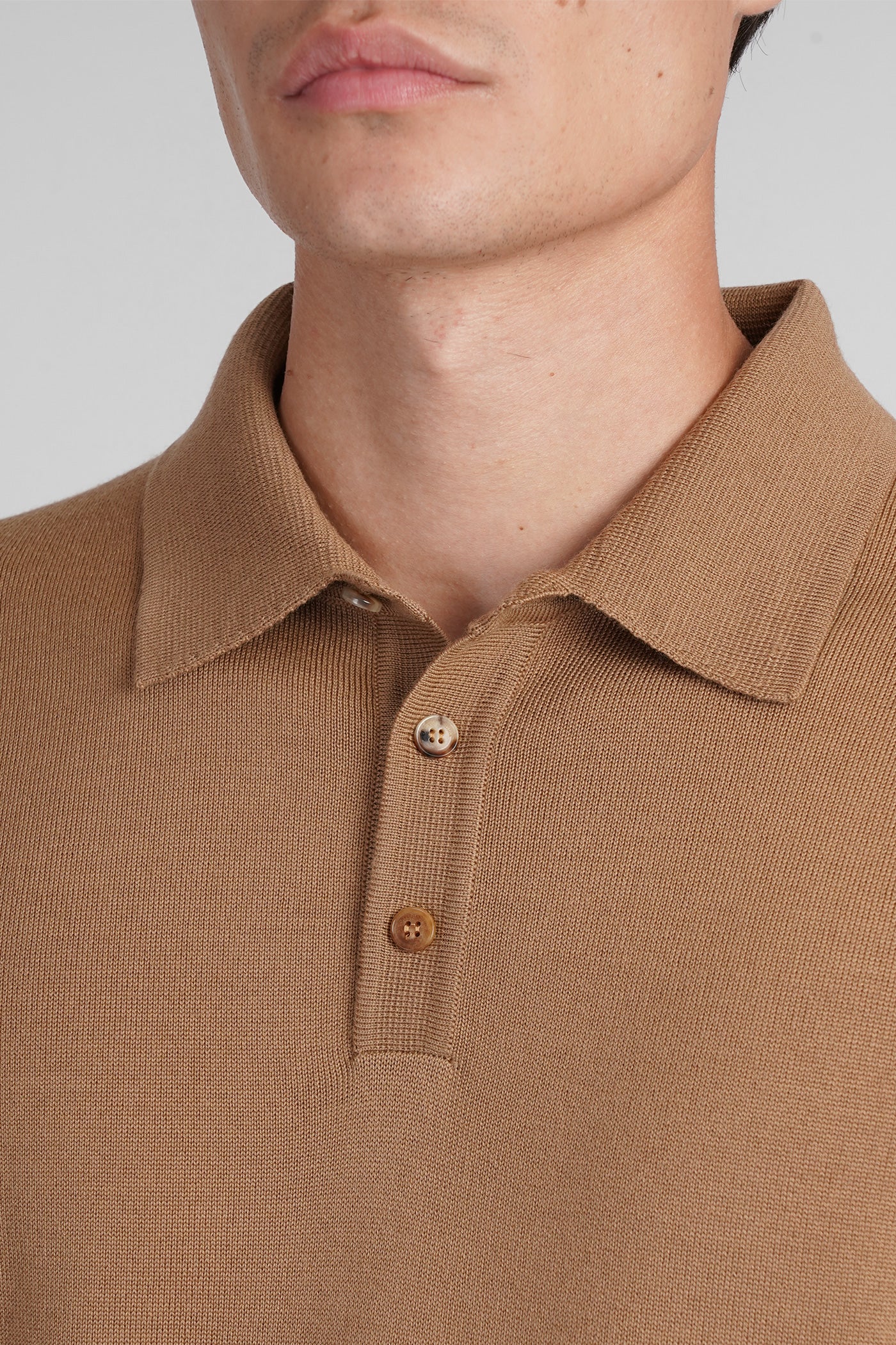 Polo in Camel wool - Image 5