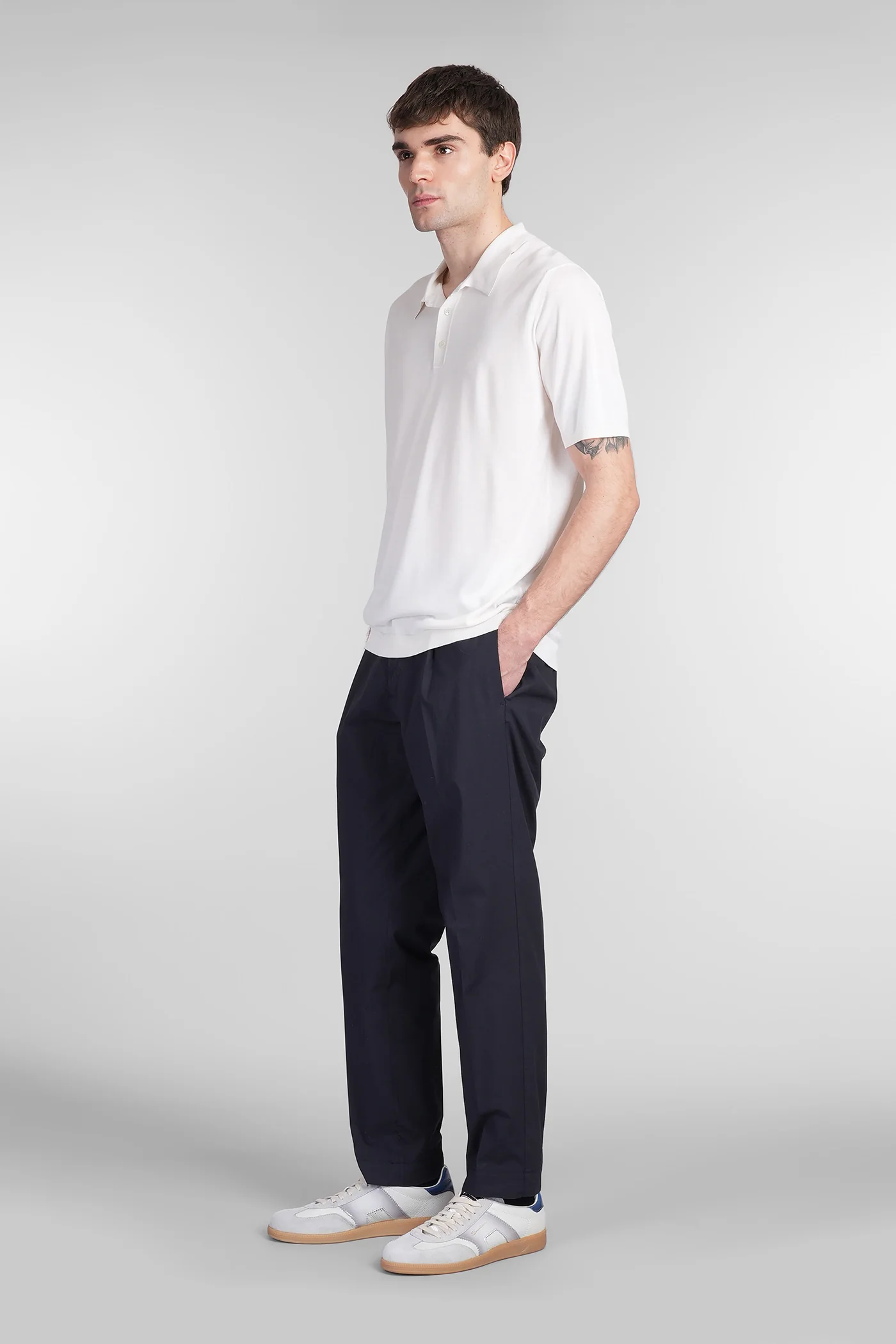 Polo in white silk - Image 2