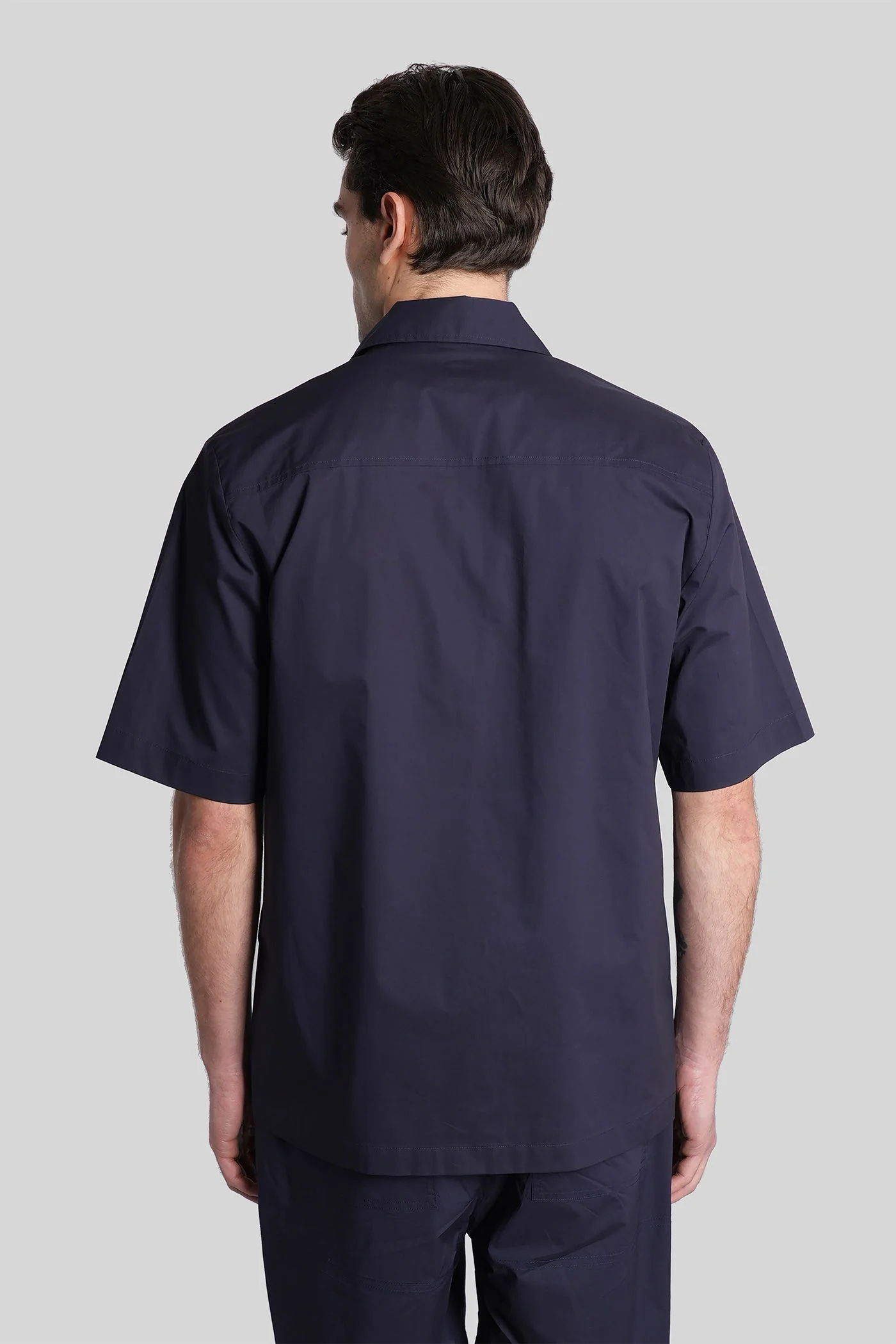 Shirt in blue cotton - Image 3