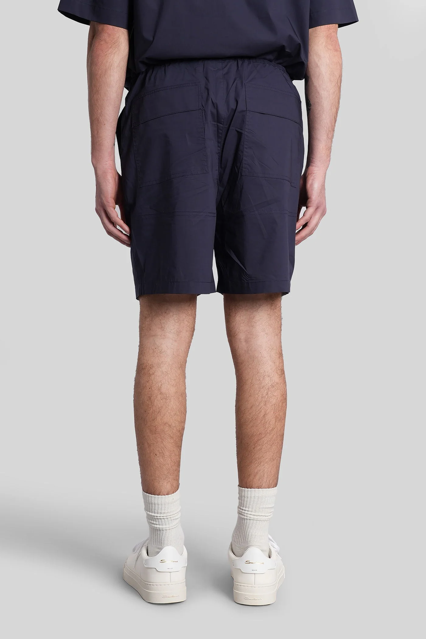 Shorts in blue cotton - Image 3