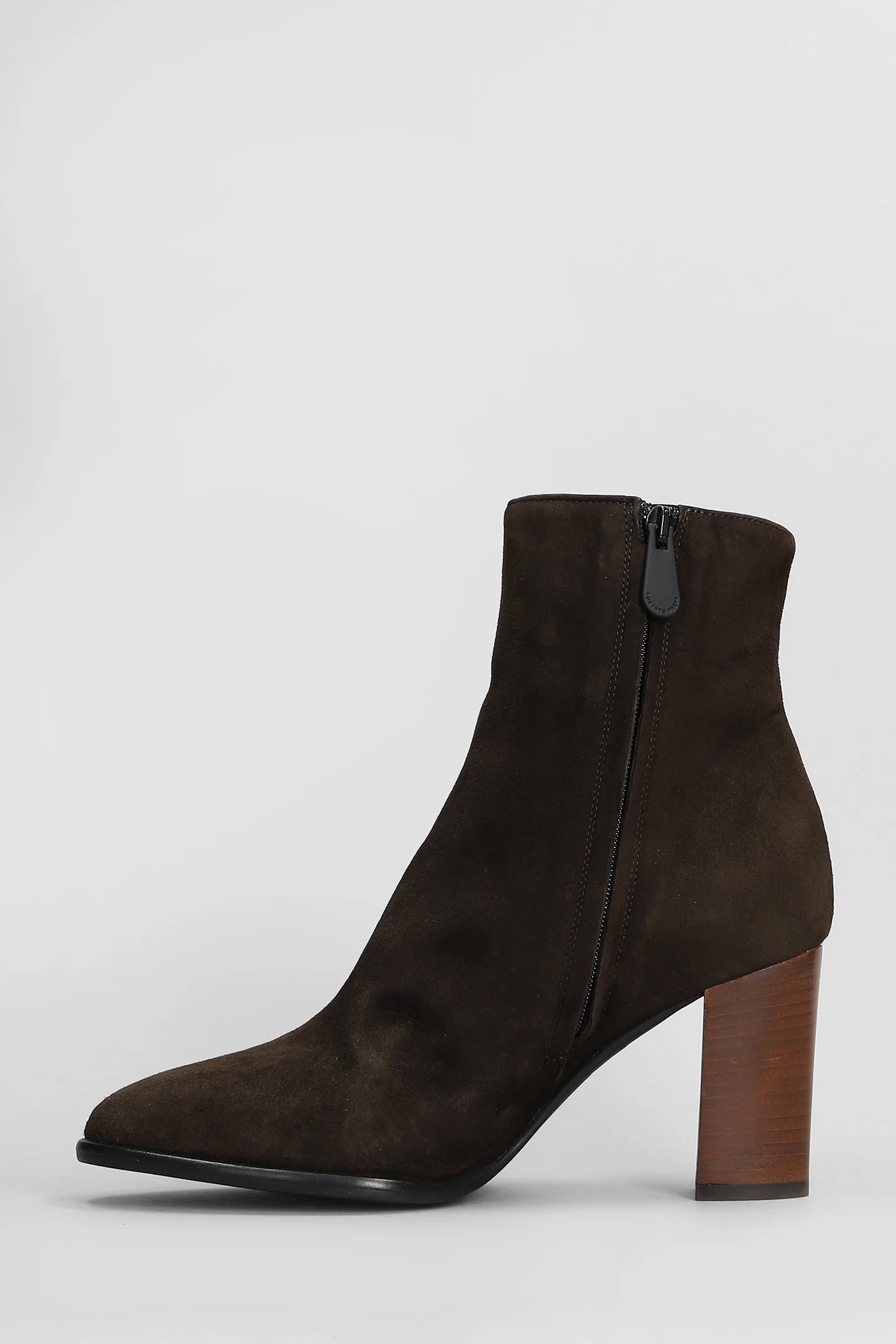 Boras High heels Ankle boots in dark brown suede - Image 3