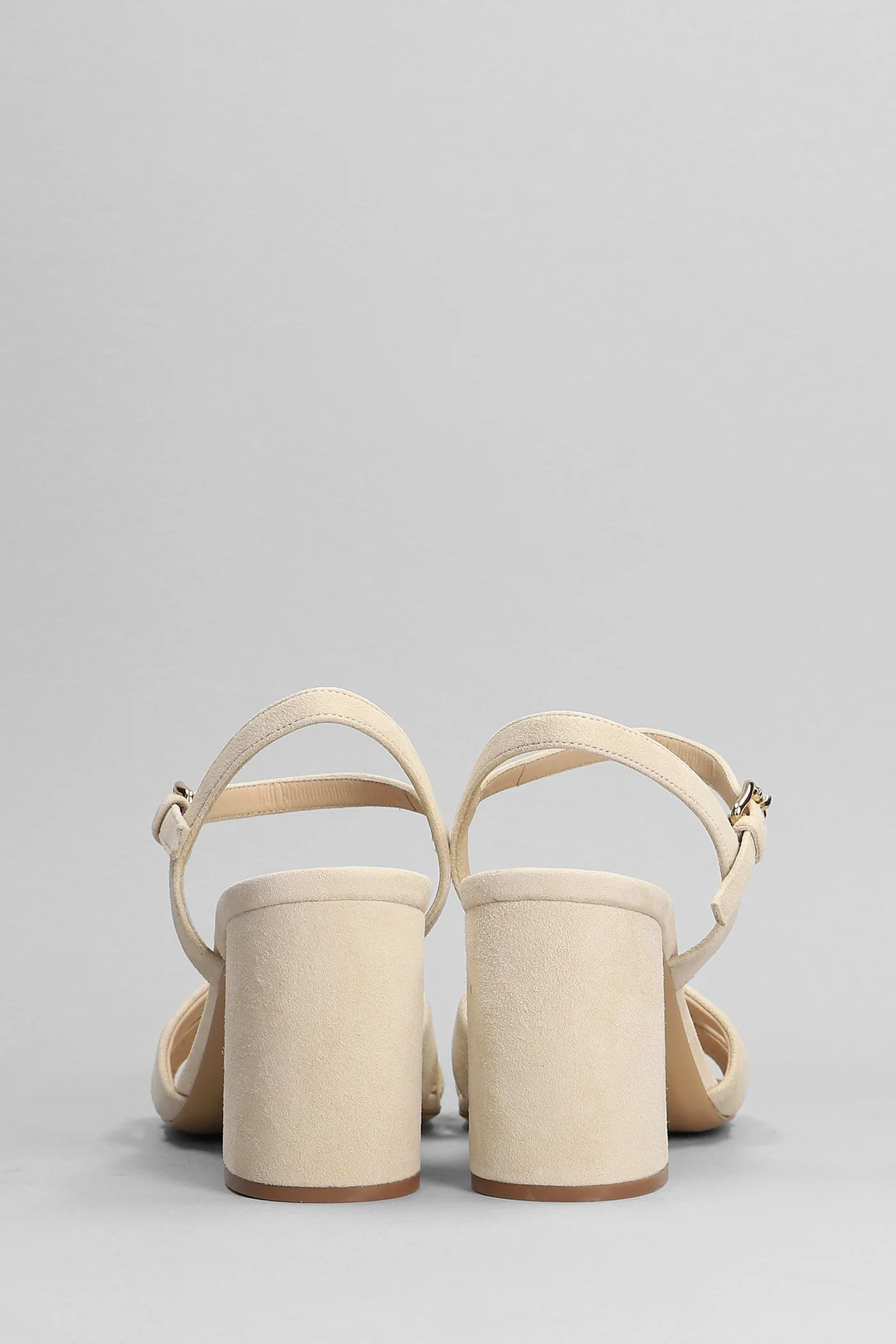 Isla Sandals in beige suede - Image 4