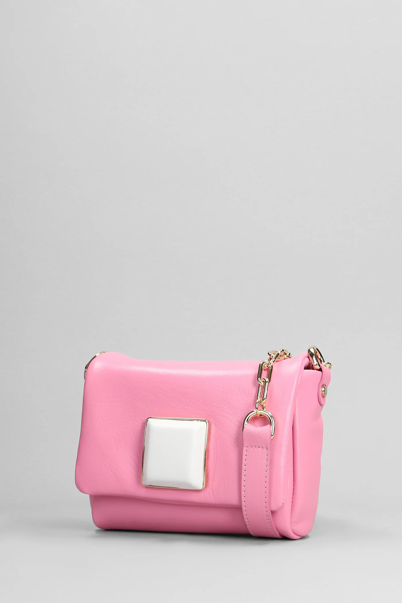 Lucy Shoulder bag in rose-pink leather - Image 2