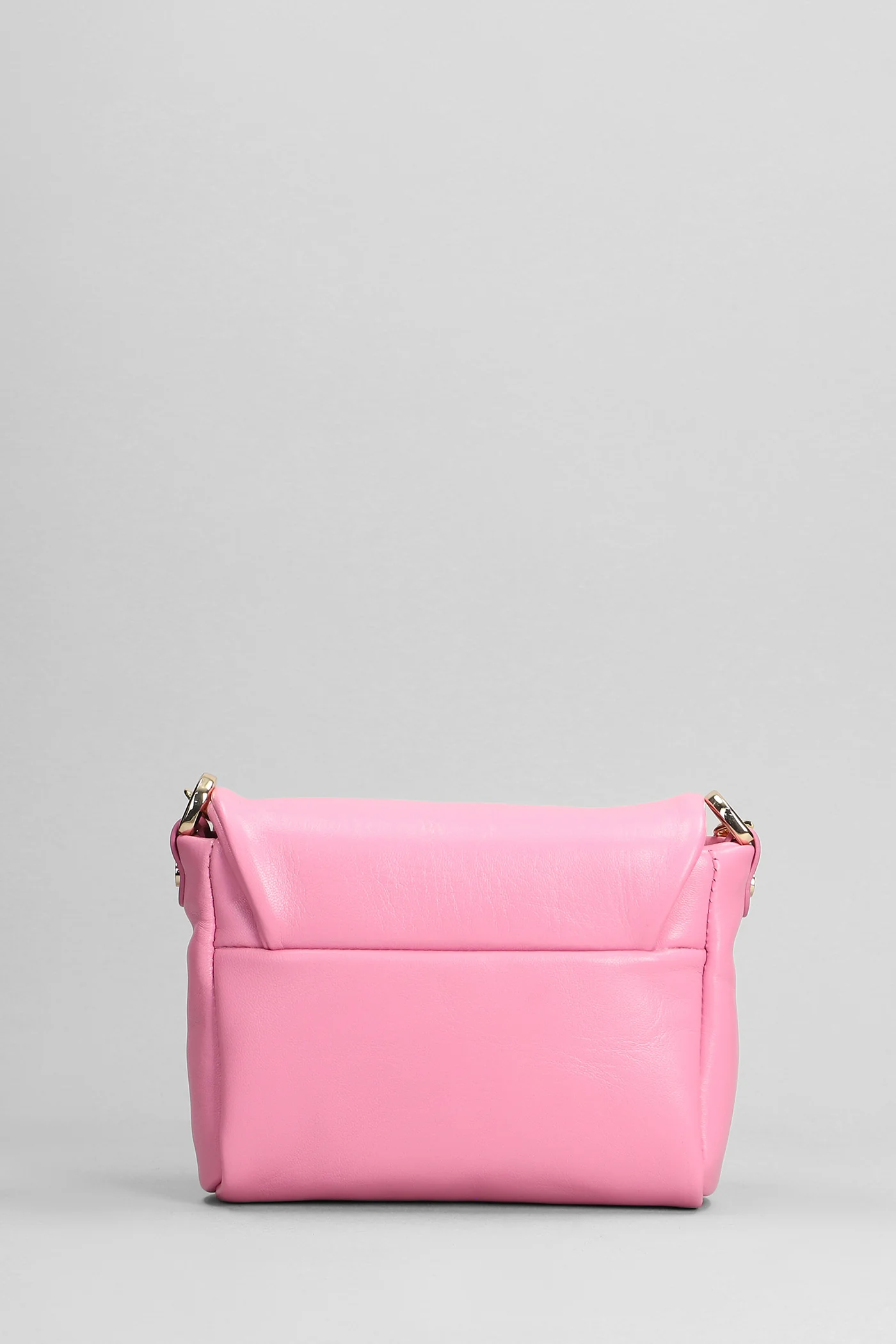 Lucy Shoulder bag in rose-pink leather - Image 3