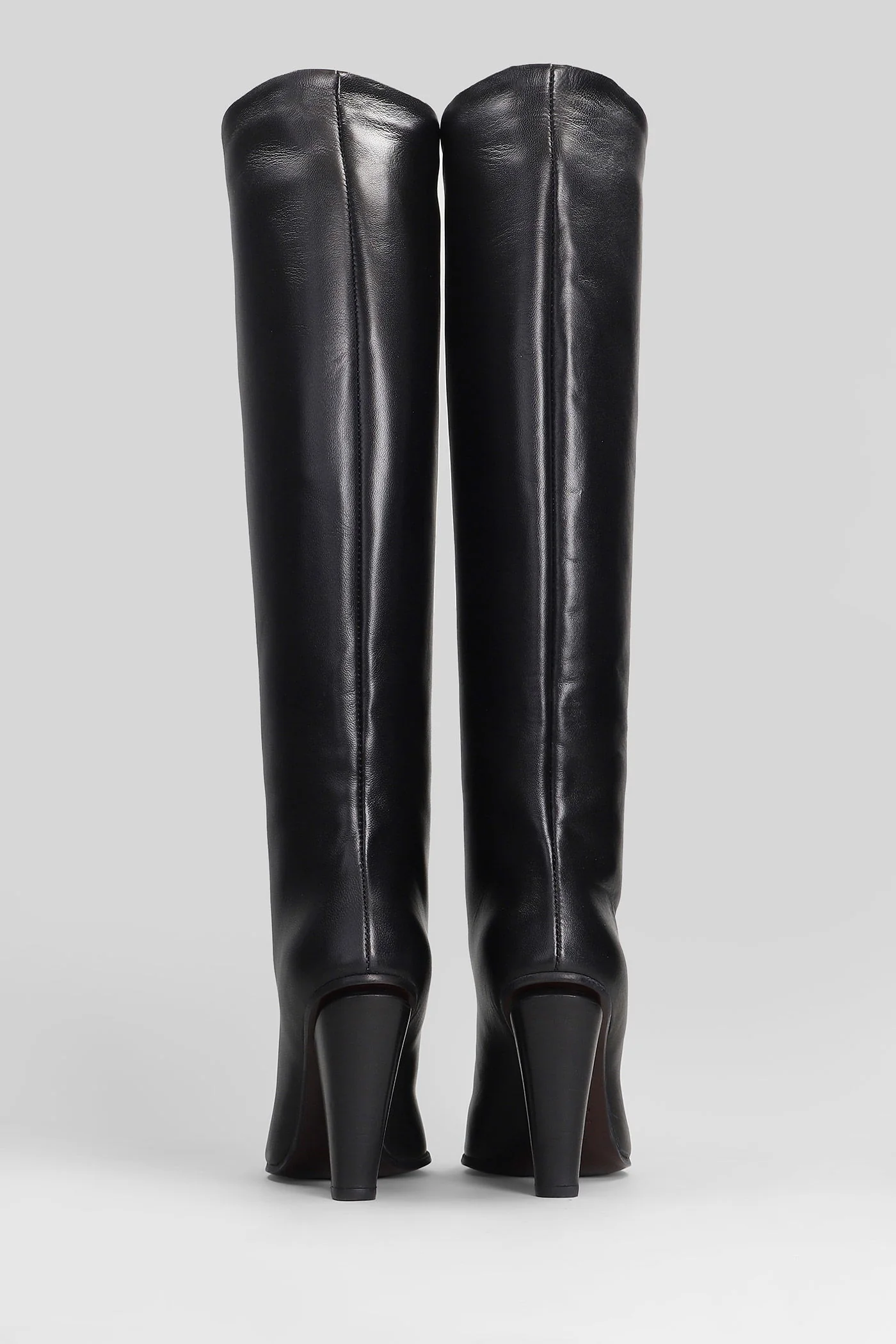 Uriel High heels boots in black leather - Image 19