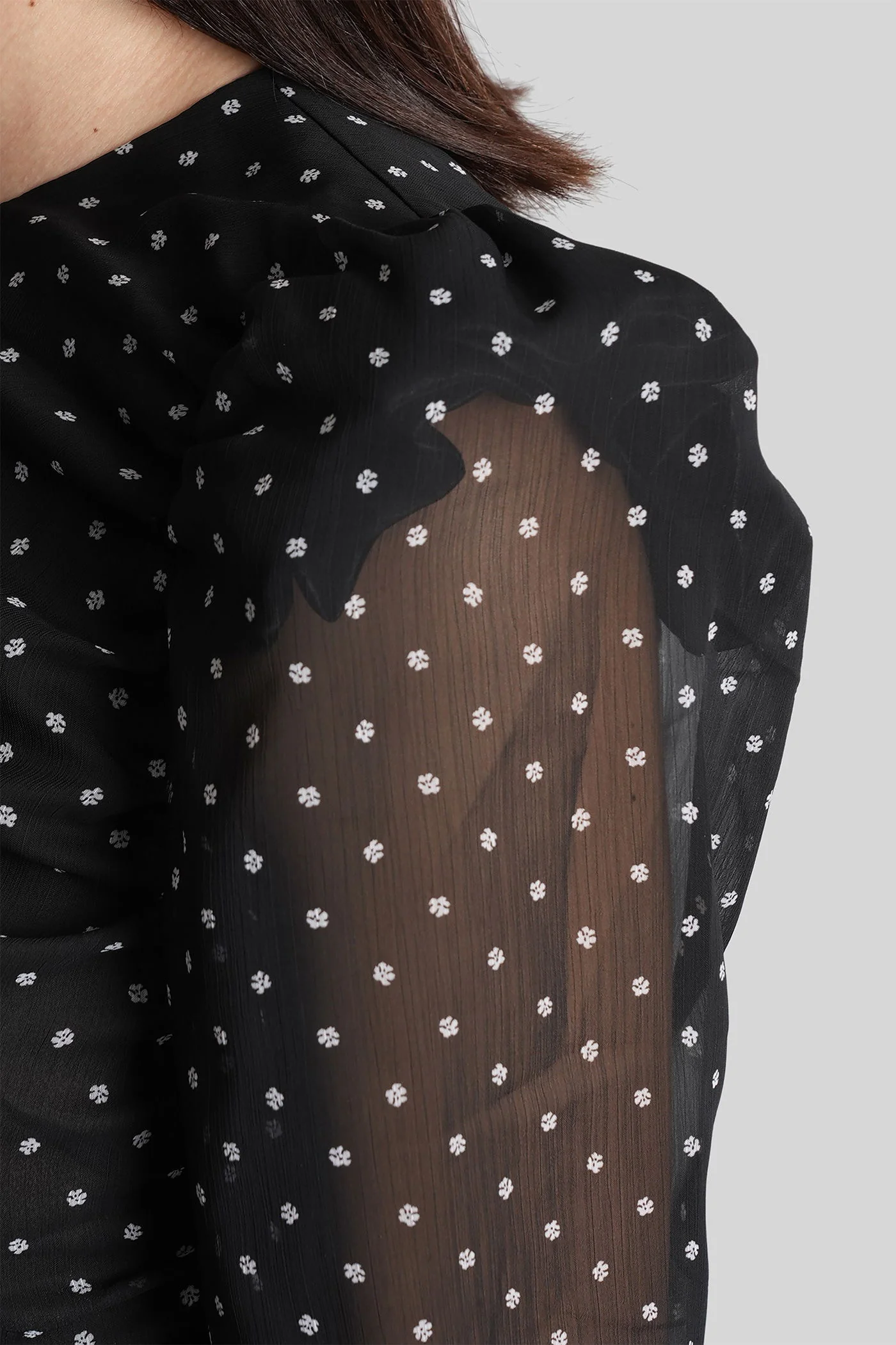 Topwear in black polyester - Image 5