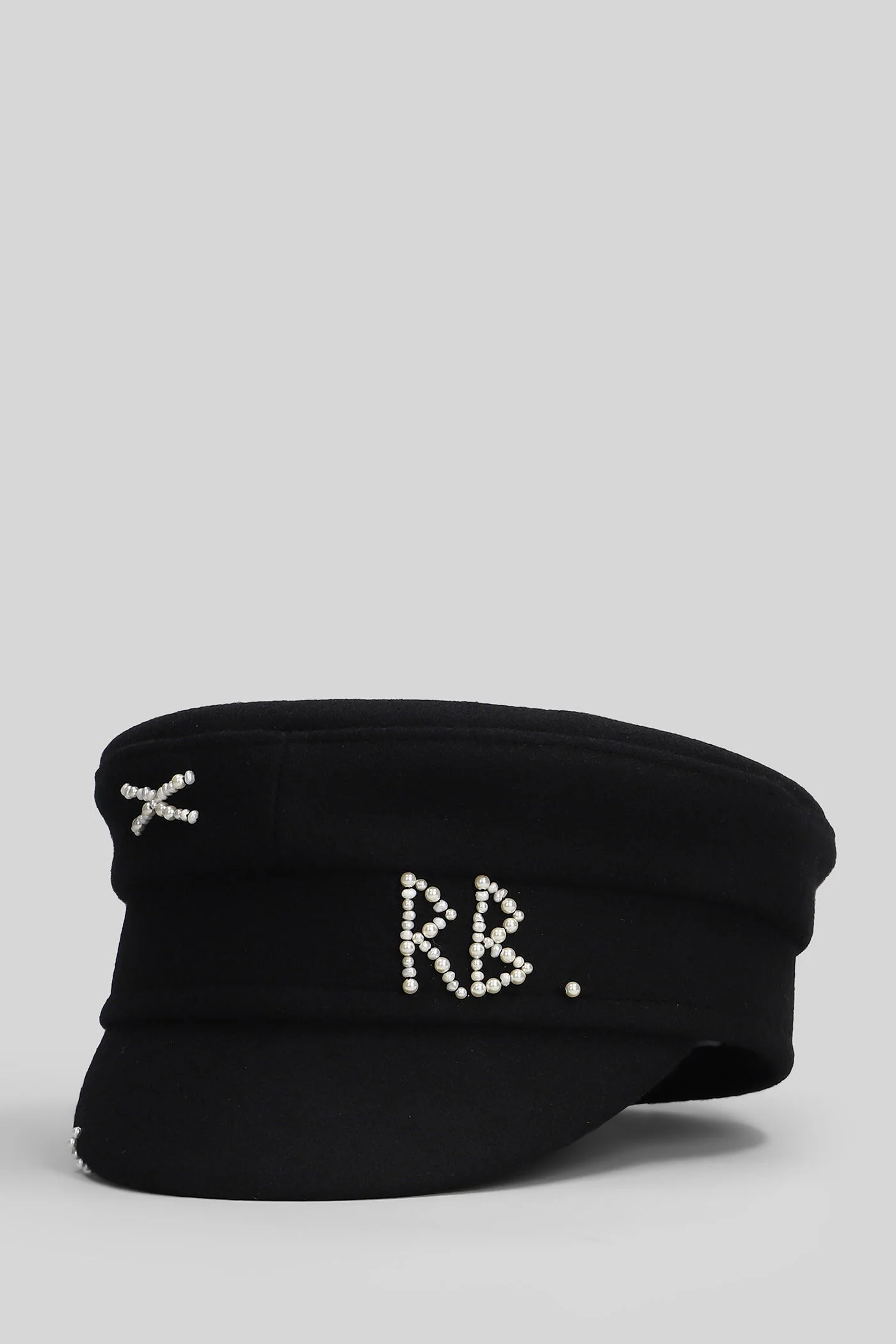 Baker Boy Hats in black wool - Image 2