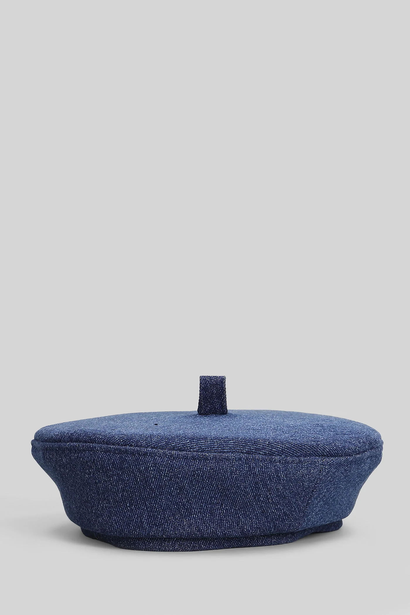 Logo denim beret Hats in blue cotton - Image 3