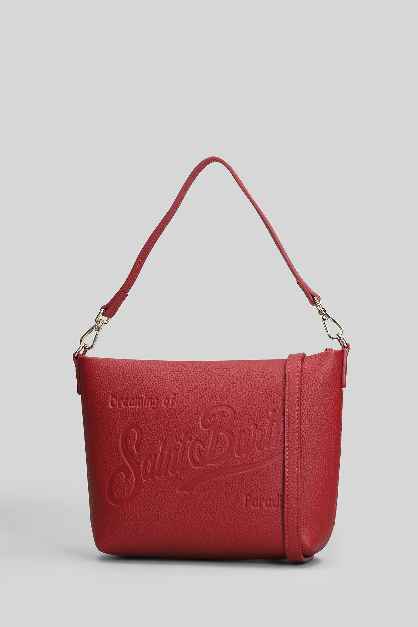 Aline bag Clutch in bordeaux leather - Image 2