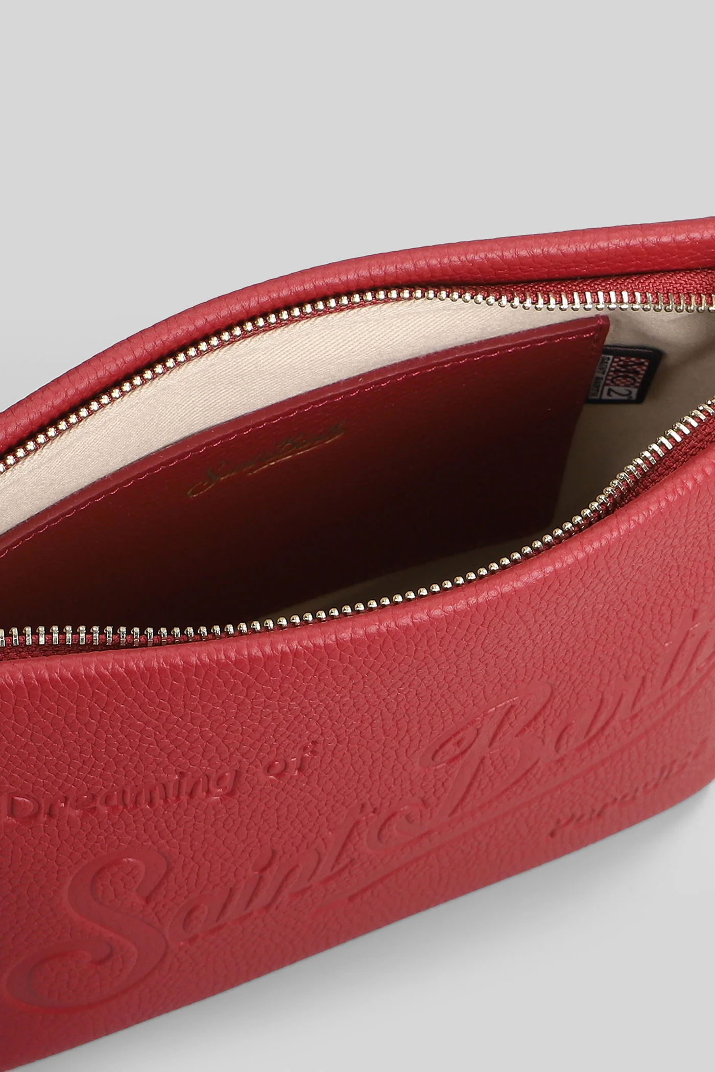 Aline bag Clutch in bordeaux leather - Image 4