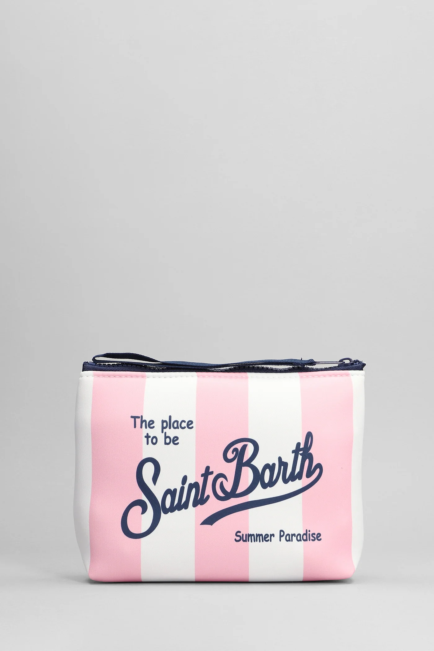 Aline Clutch in rose-pink polyester - Image 3