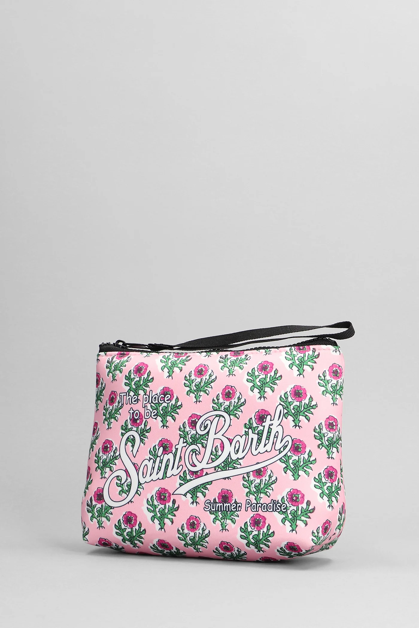 Aline Clutch in rose-pink polyester - Image 2