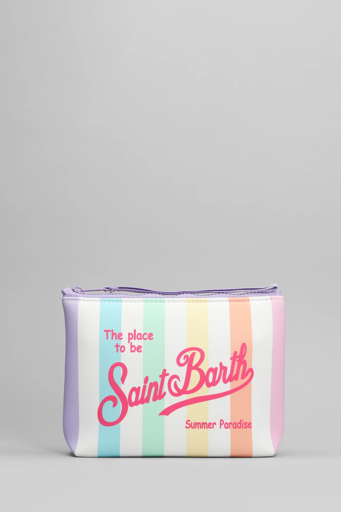 Aline Clutch in white Neoprene
