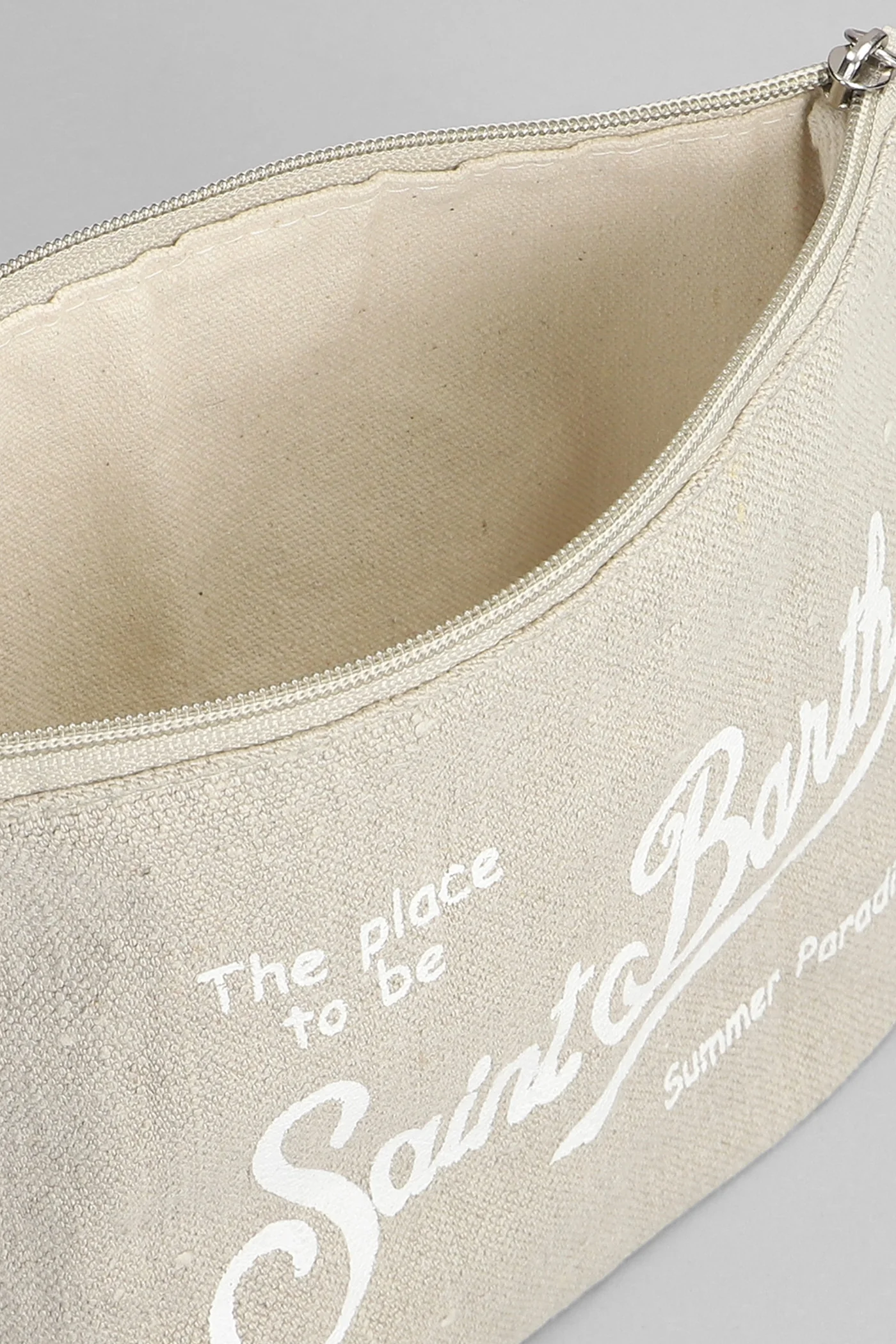 Aline linen Clutch in grey linen - Image 4