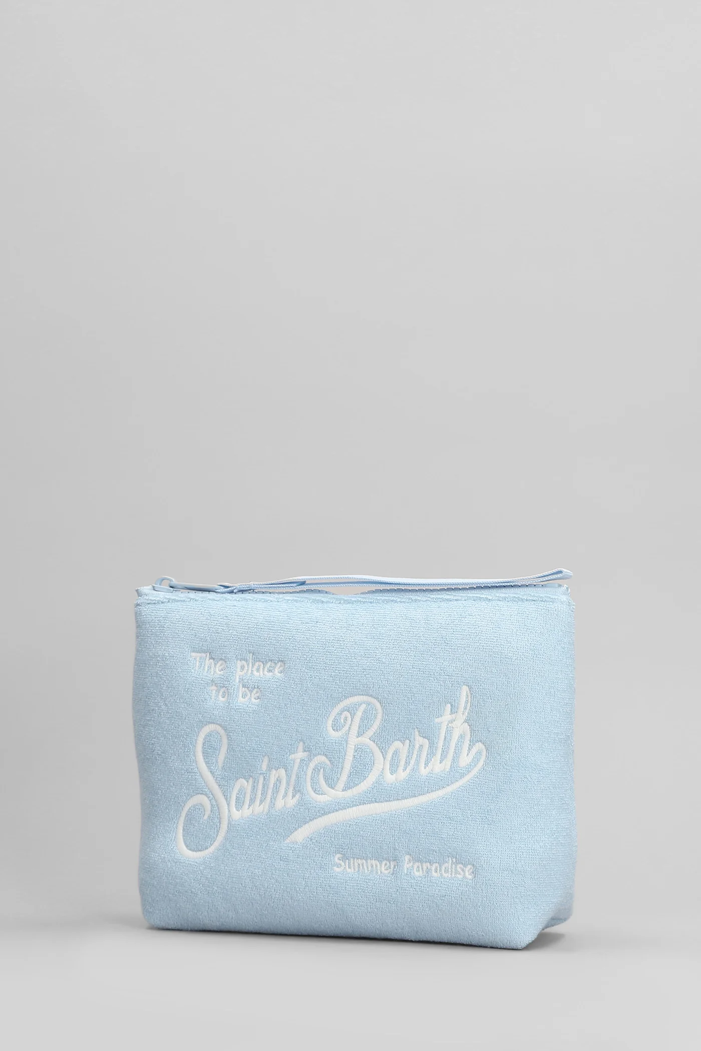 Aline sponge Clutch in cyan polyester - Image 2