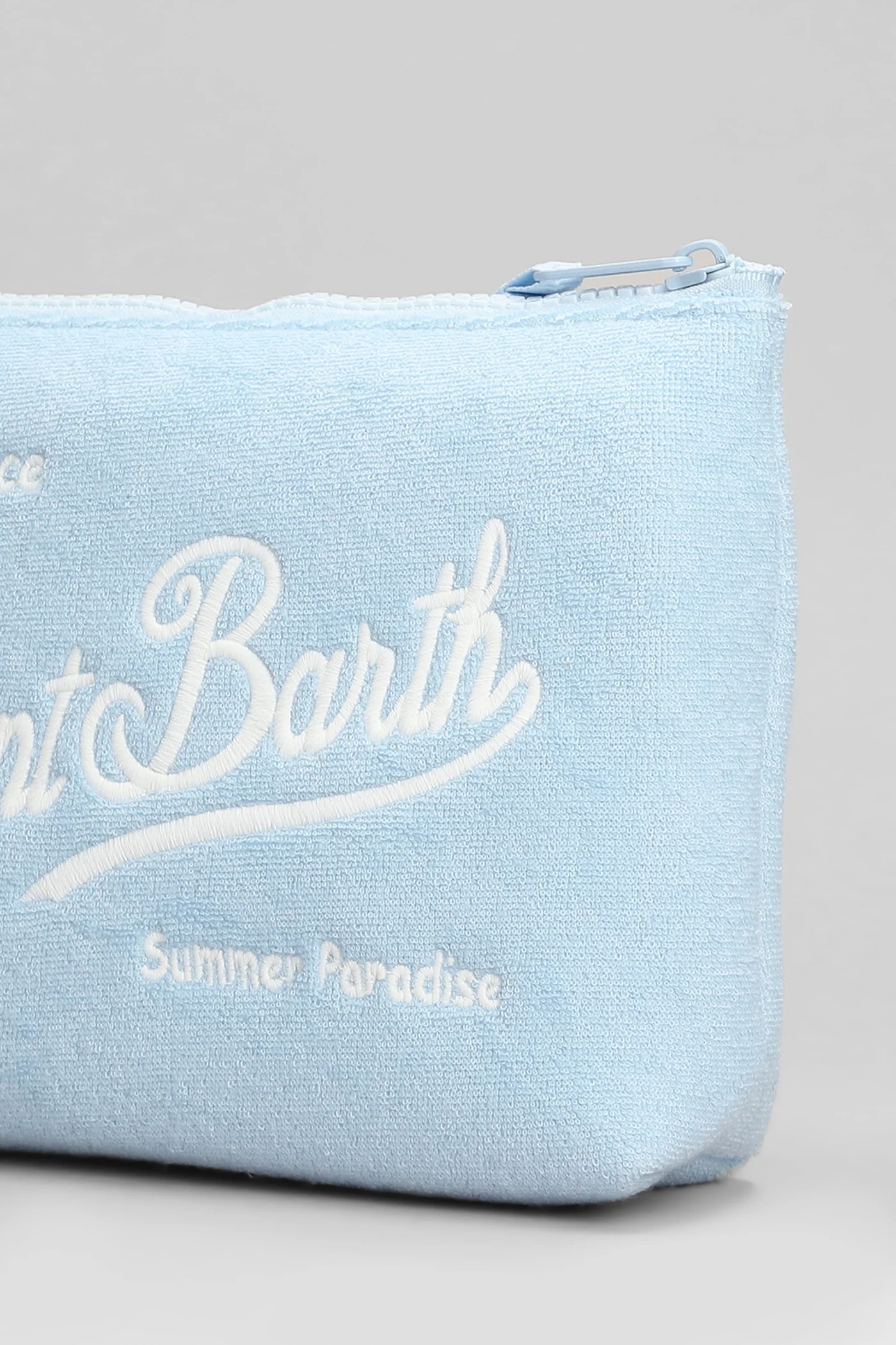 Aline sponge Clutch in cyan polyester - Image 4