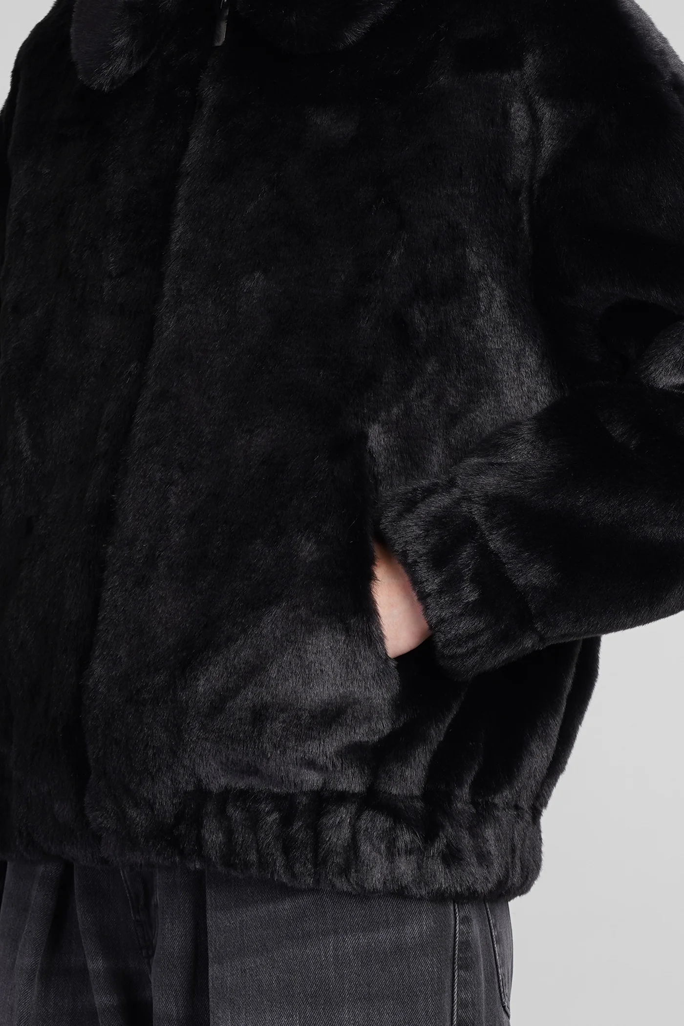 Aveline Fur & Shearling in black acrylic - Image 5
