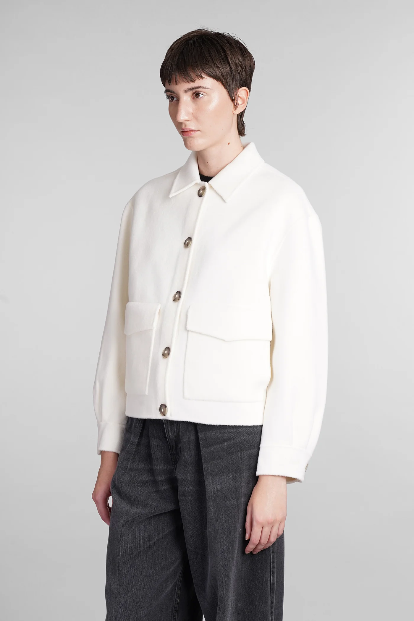 Bonnibel Casual jacket in beige wool - Image 4