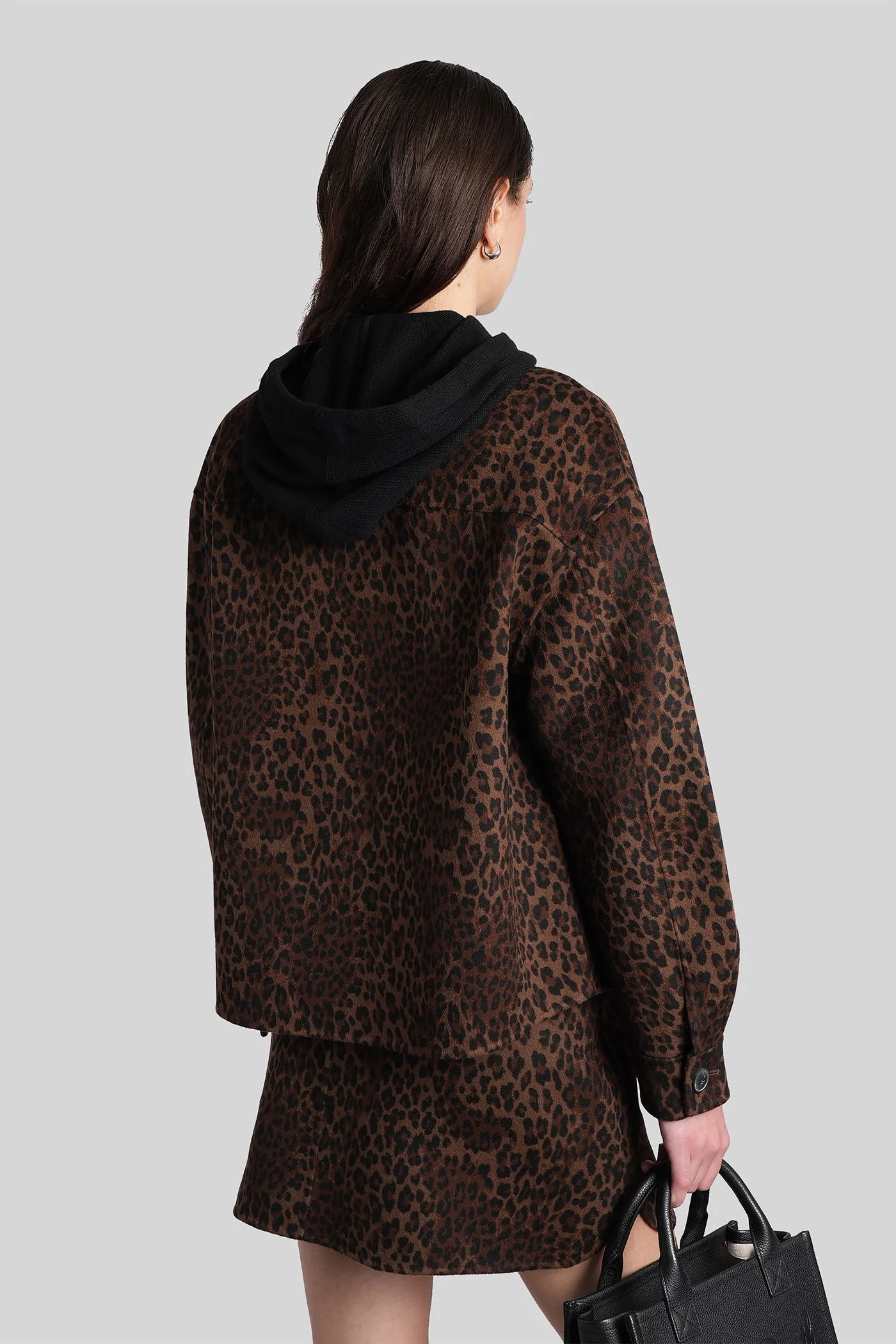 Bonnibell double Casual jacket in Animalier wool - Image 3