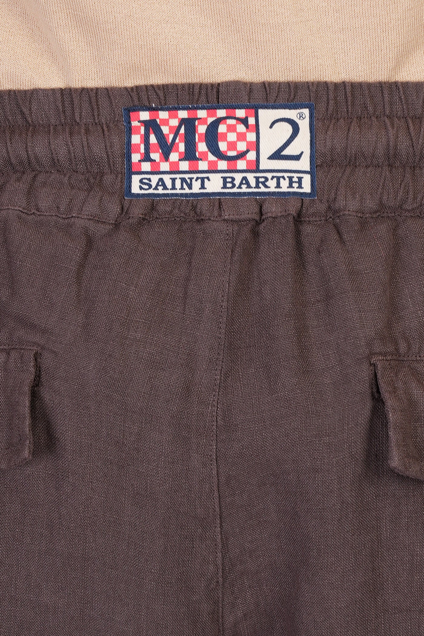 Calais Pants in brown linen - Image 5