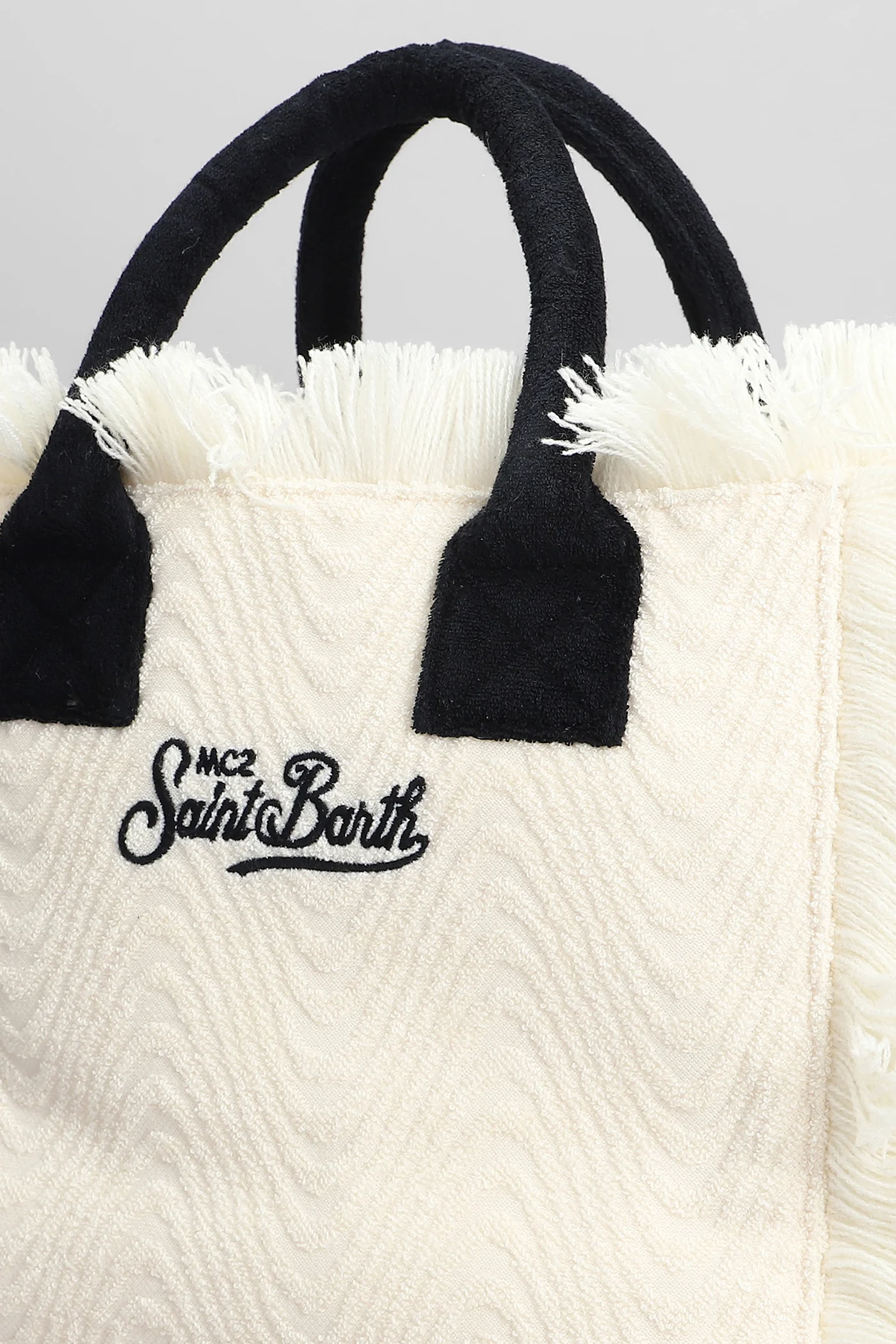 Colette sponge Tote in beige cotton - Image 4