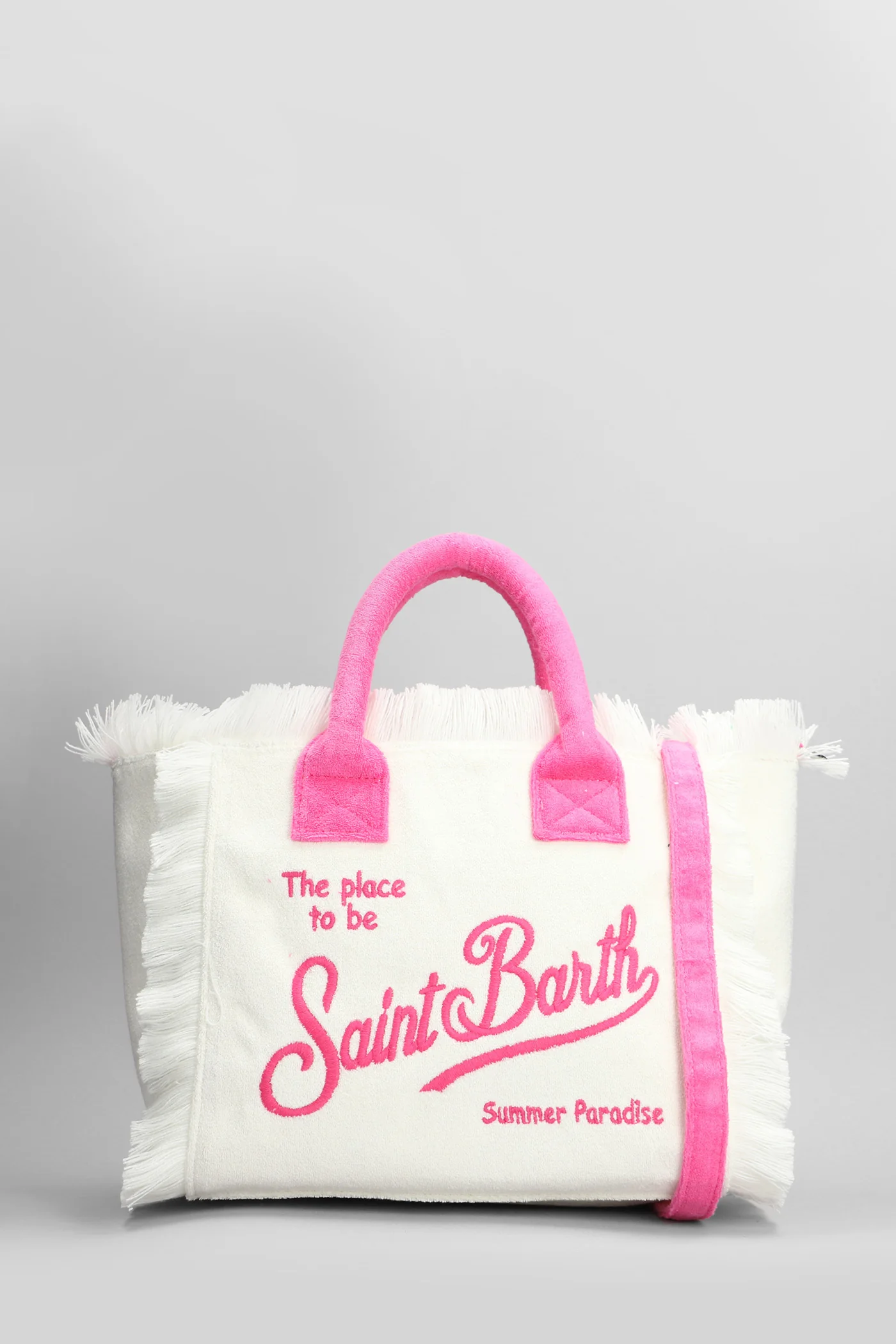Colette sponge Tote in beige cotton