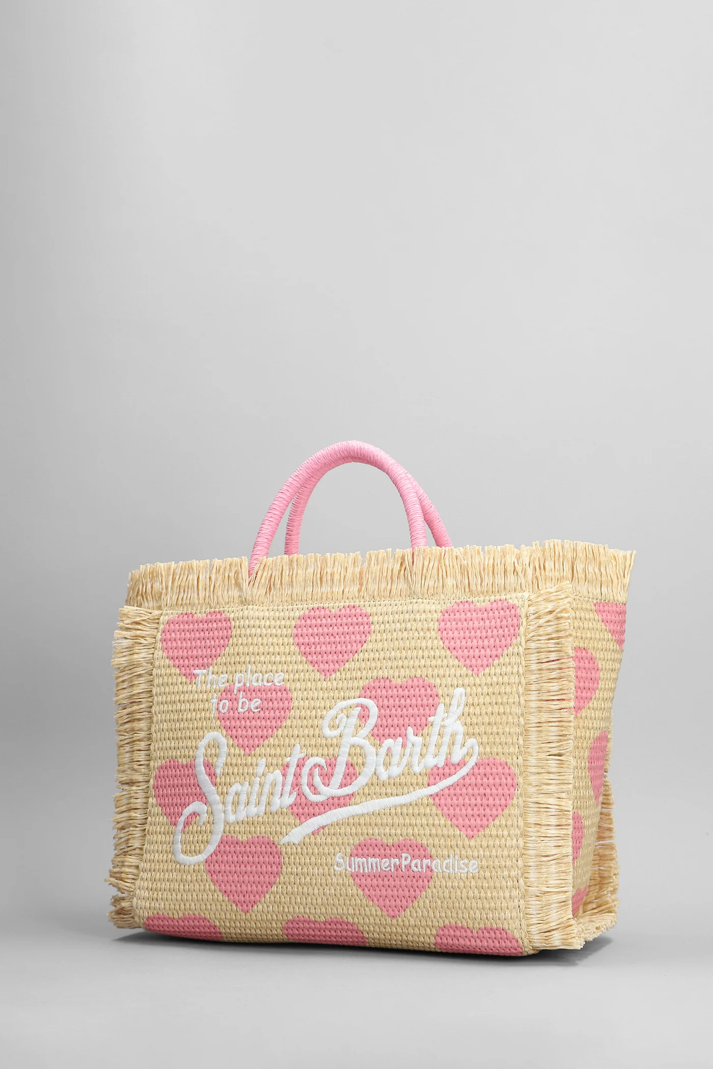 Colette straw Tote in beige raffia - Image 2