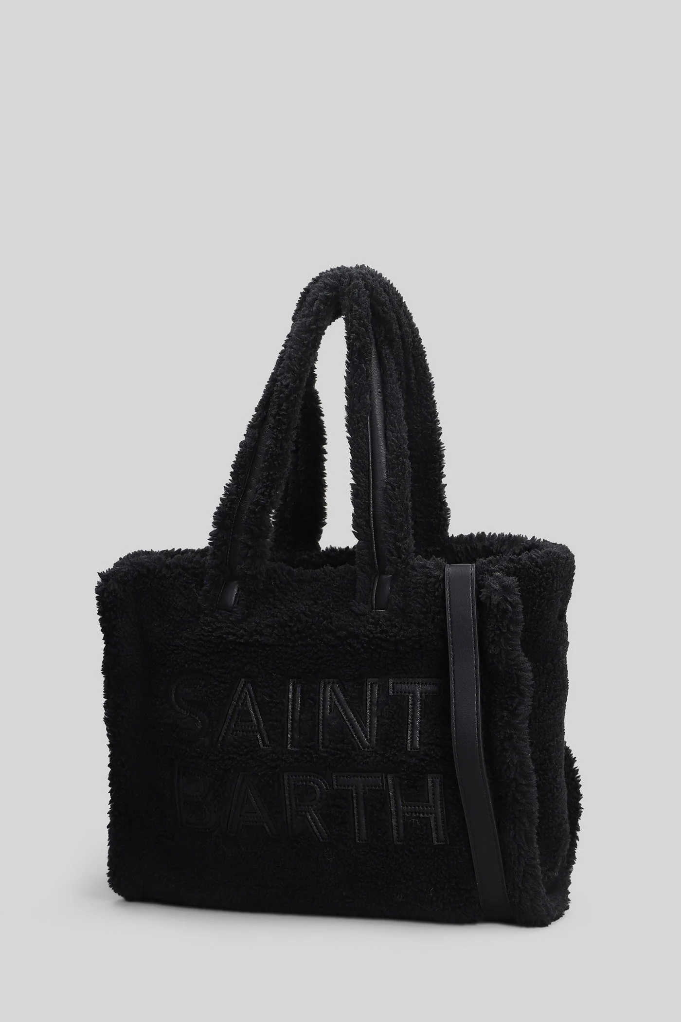 Colette teddy Tote in black polyester - Image 2