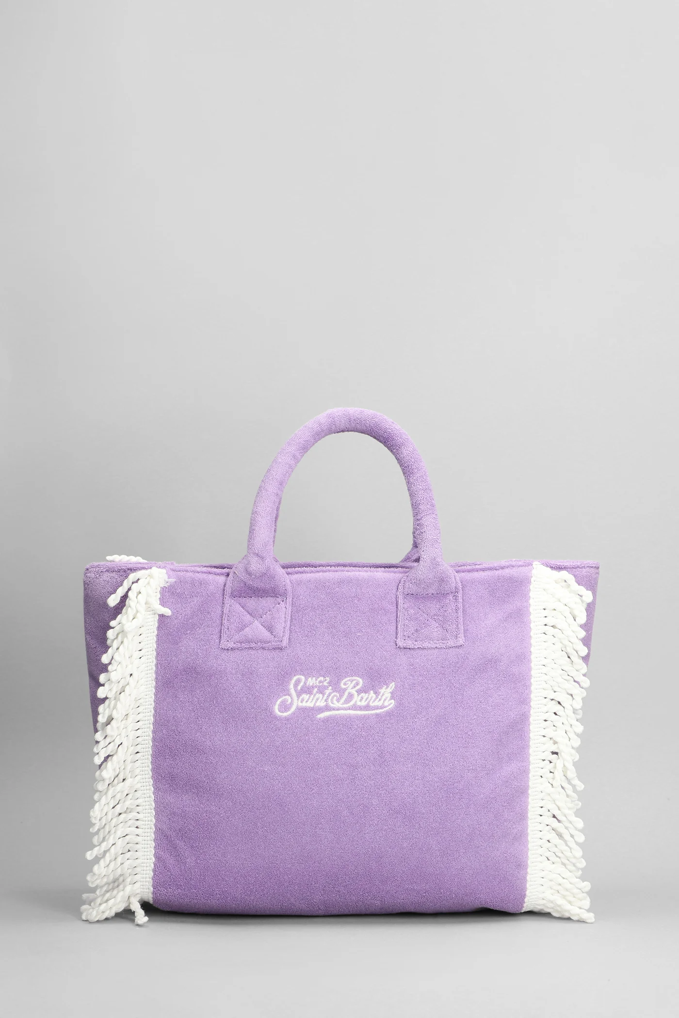 Colette terry fringe Tote in Viola cotton - Image 3
