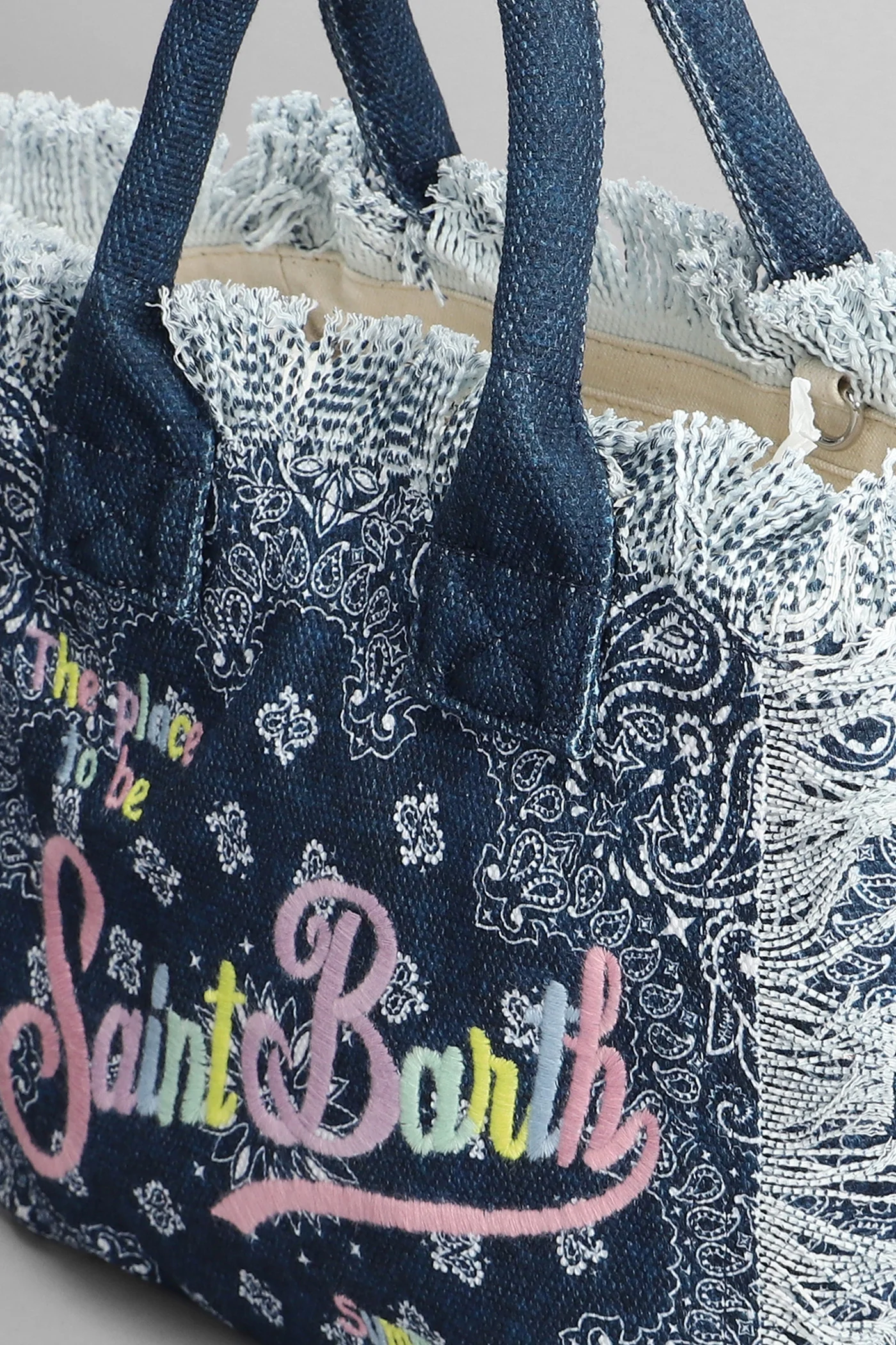 Colette Tote in blue cotton - Image 4