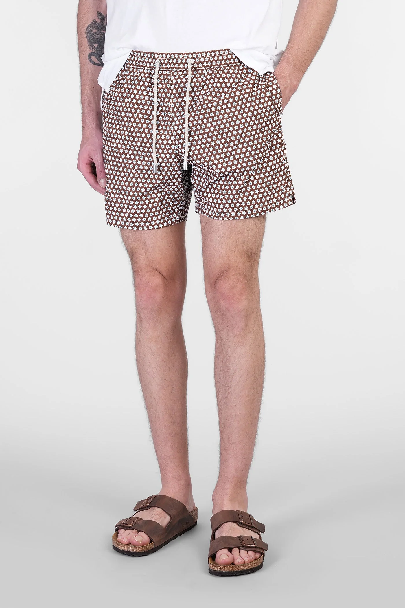 Comfort light Beachwear in brown polyamide