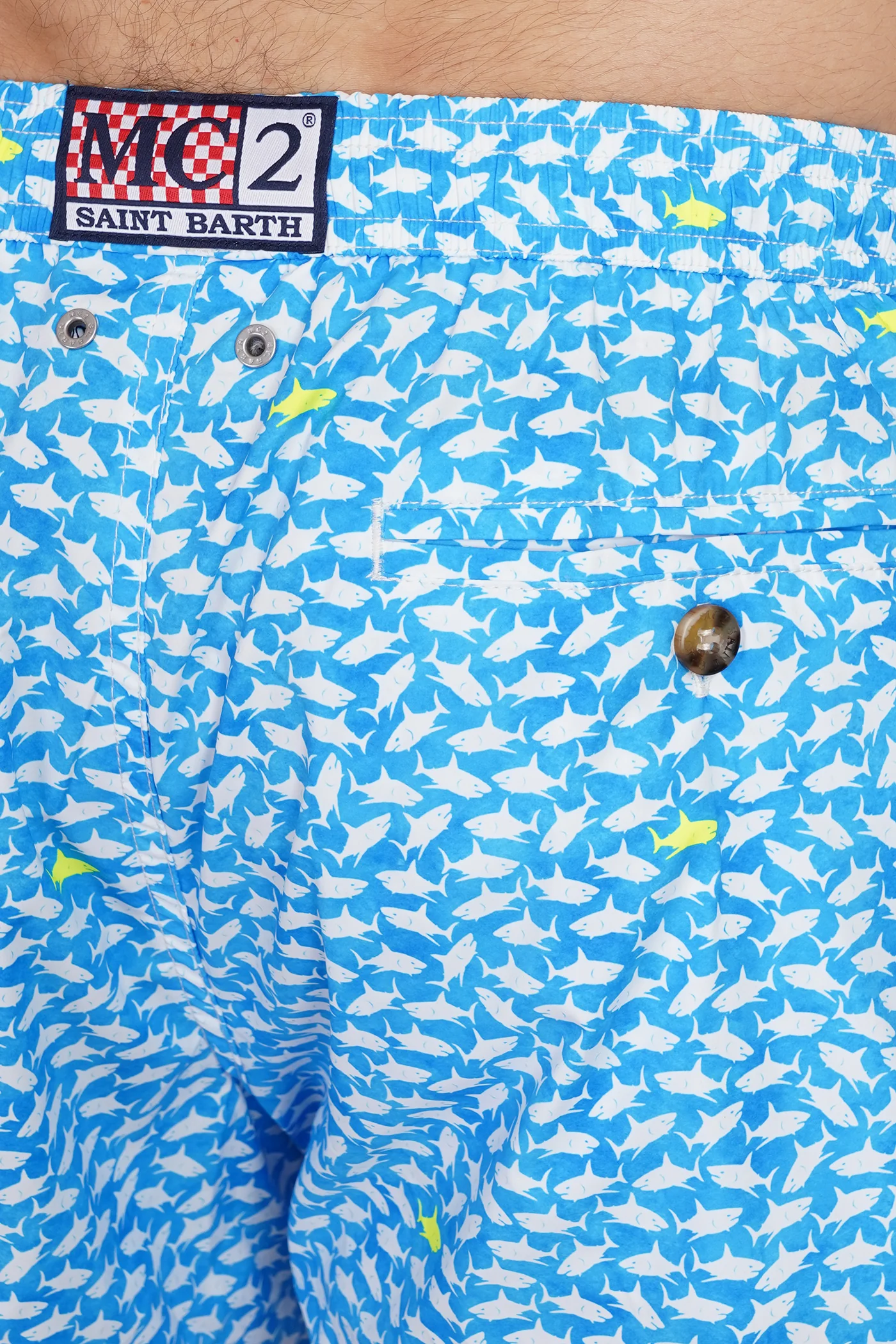 Comfort light Beachwear in cyan polyester - Image 4