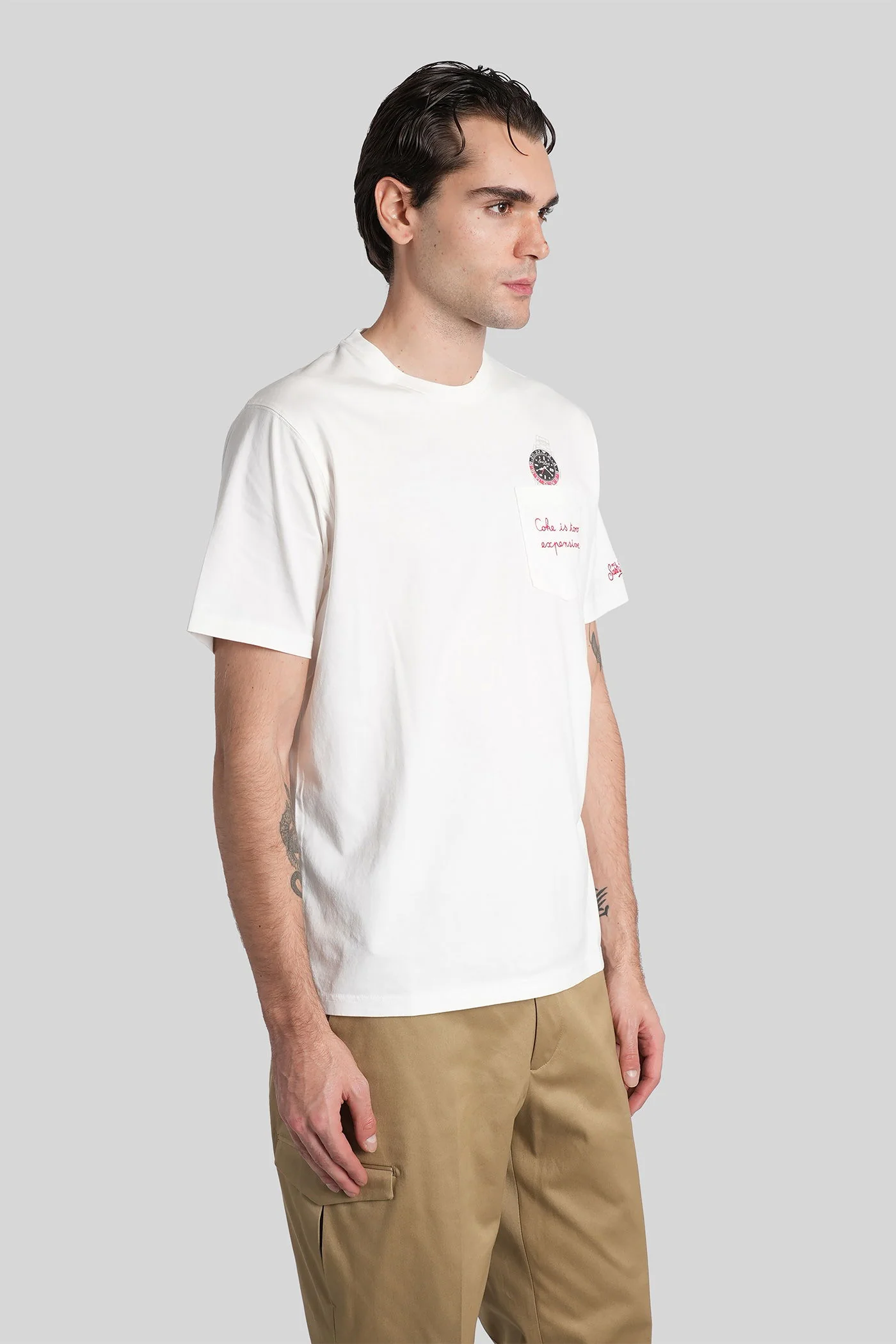 Connor T-Shirt in white cotton - Image 4