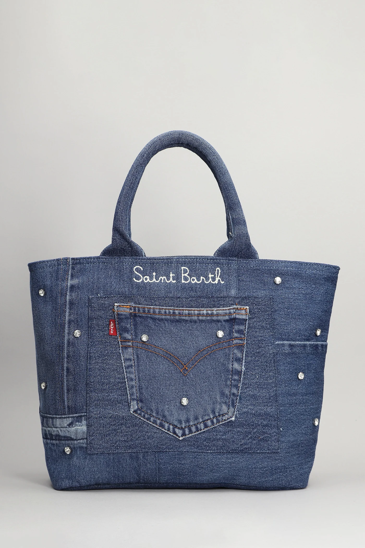Dakota bag Tote in blue cotton - Image 3