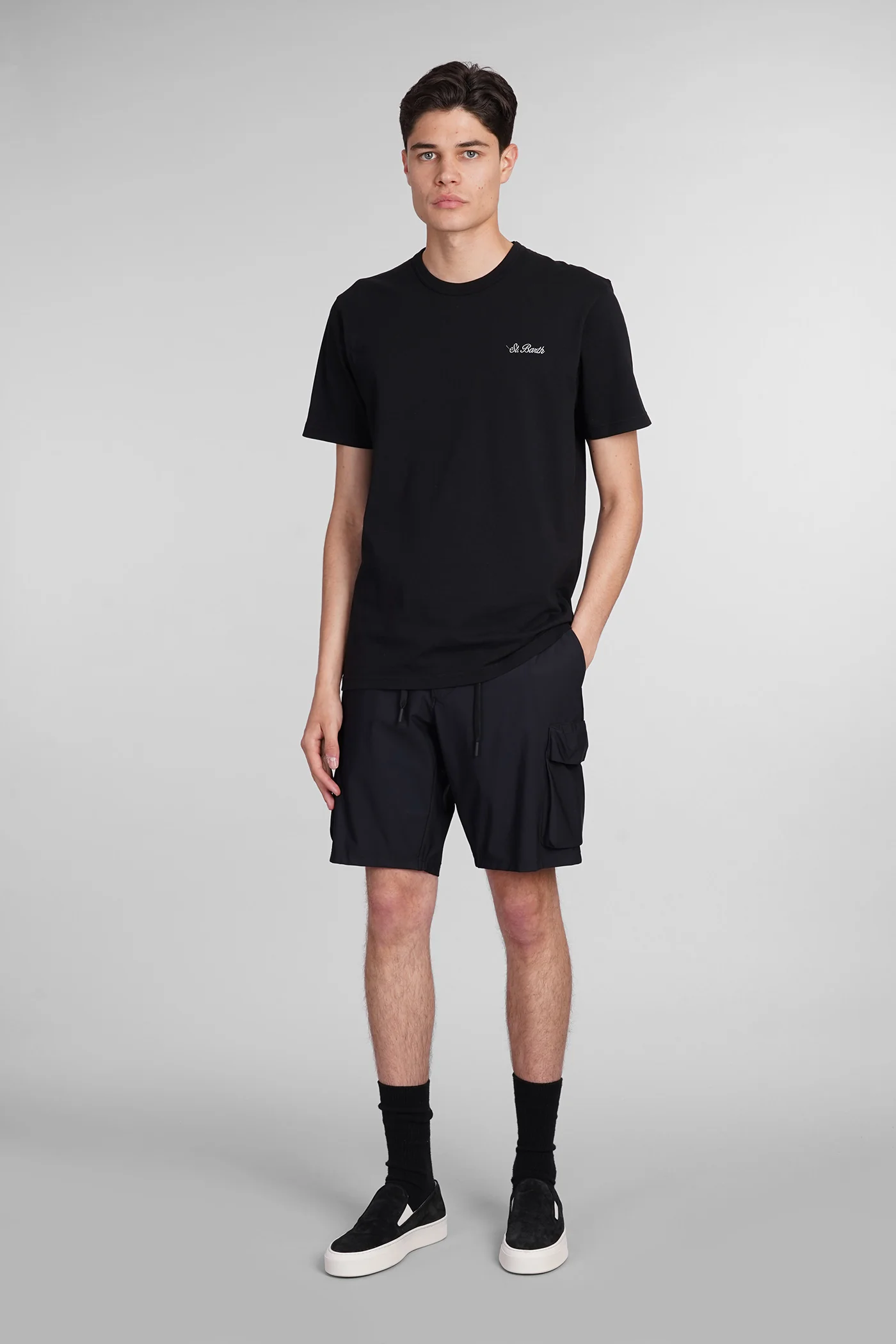 Deck Shorts in black polyamide - Image 2