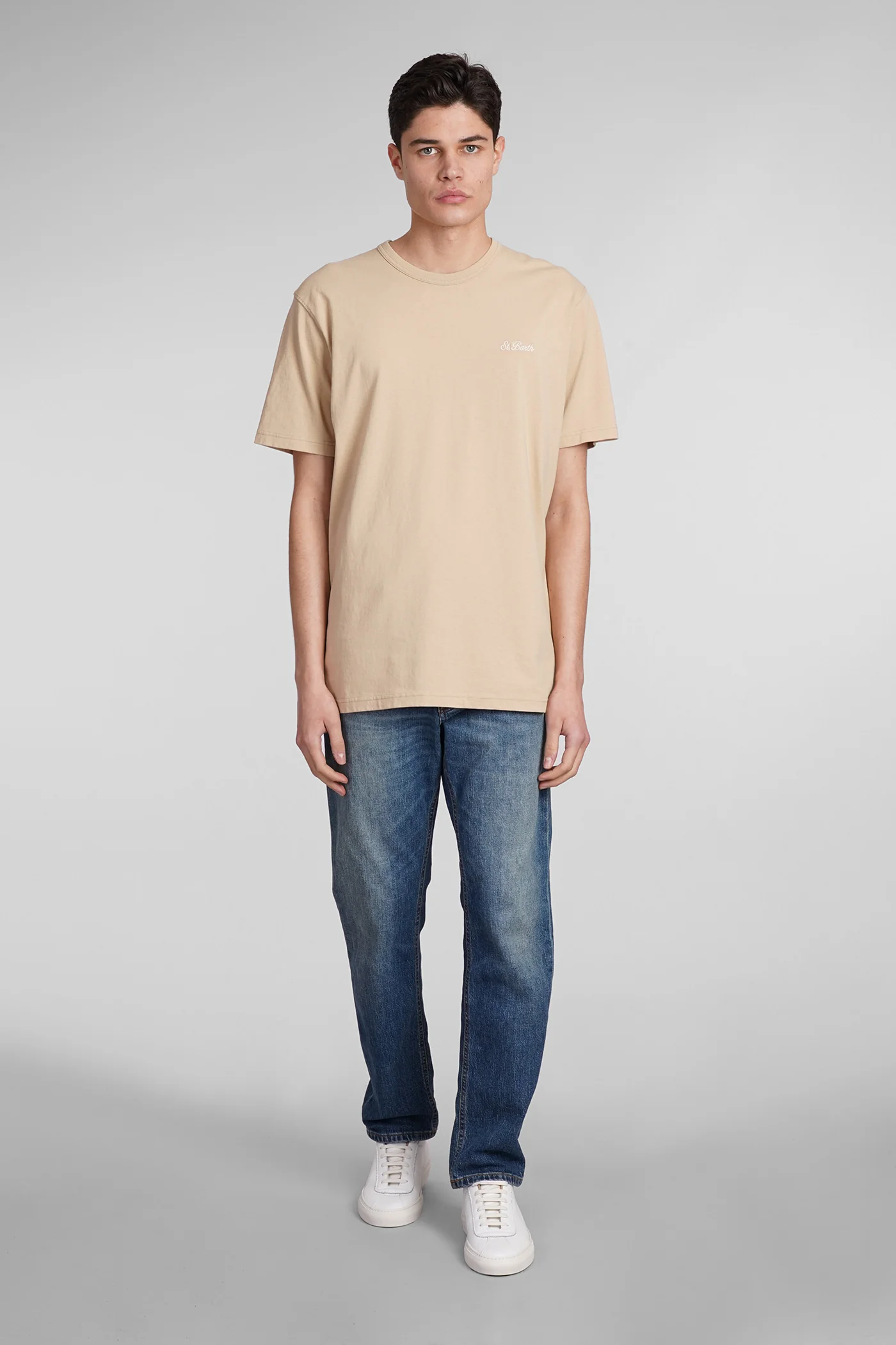 Dover T-Shirt in beige cotton - Image 2
