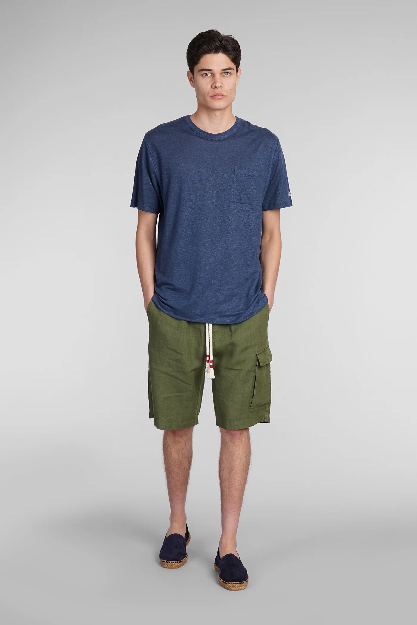 Ecstasea T-Shirt in blue linen - Image 2