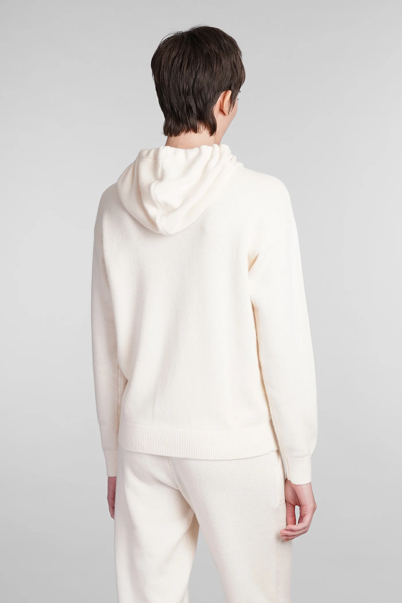 Elide Knitwear in beige wool - Image 3