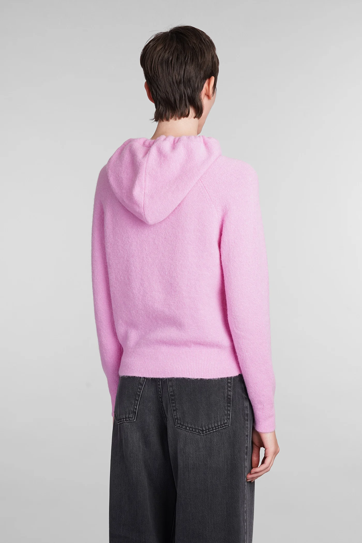 Elide Knitwear in rose-pink wool - Image 3