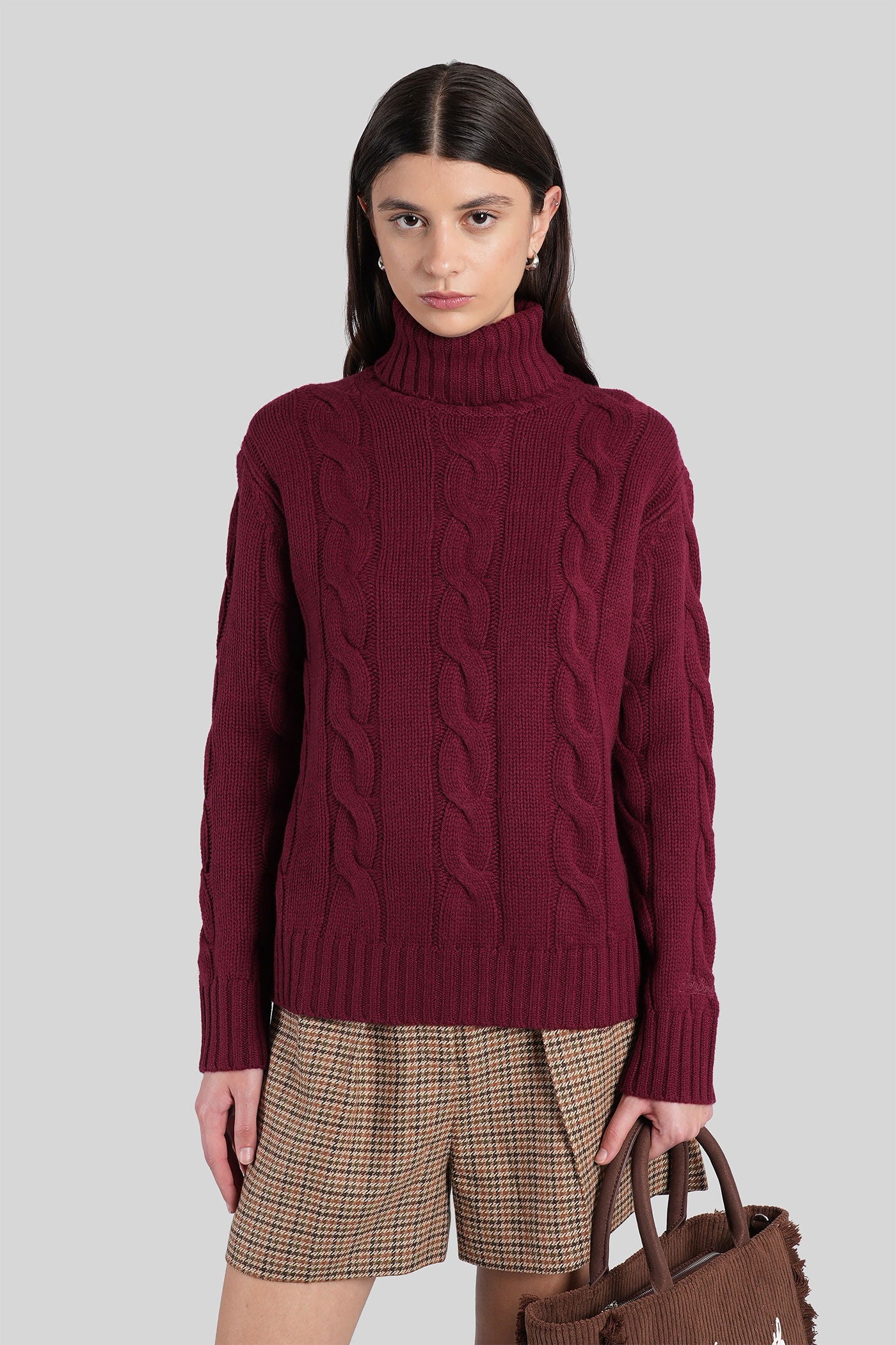 Fantine wool Knitwear in bordeaux wool