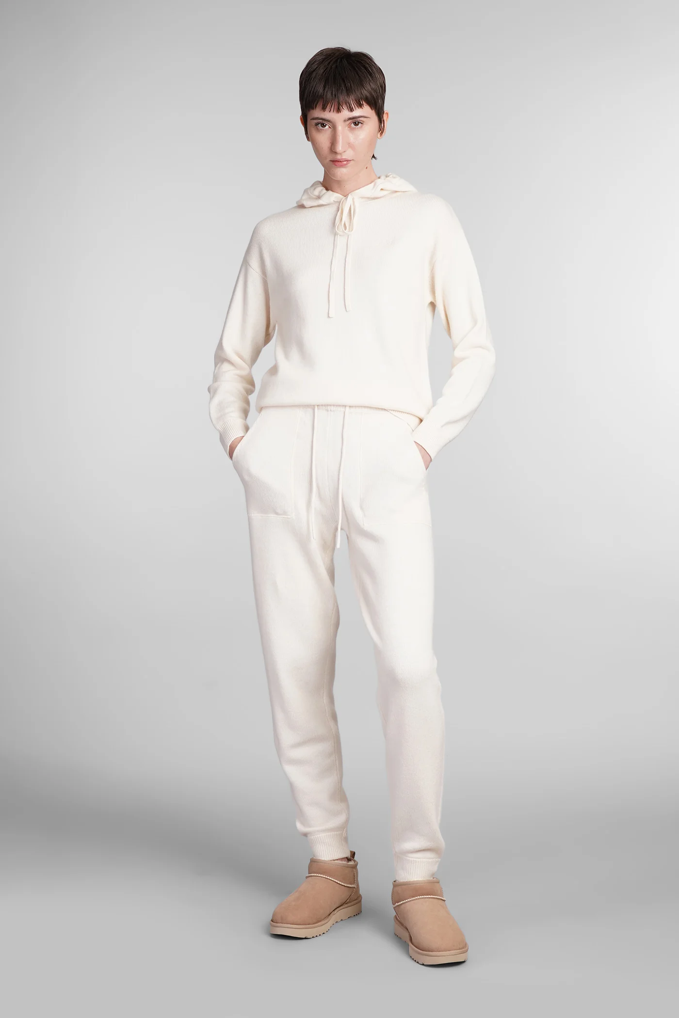 Grenelle Pants in beige wool - Image 2