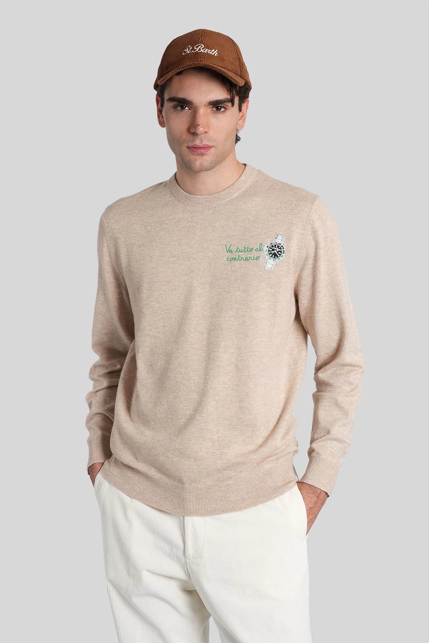 Hero light embry Knitwear in beige wool